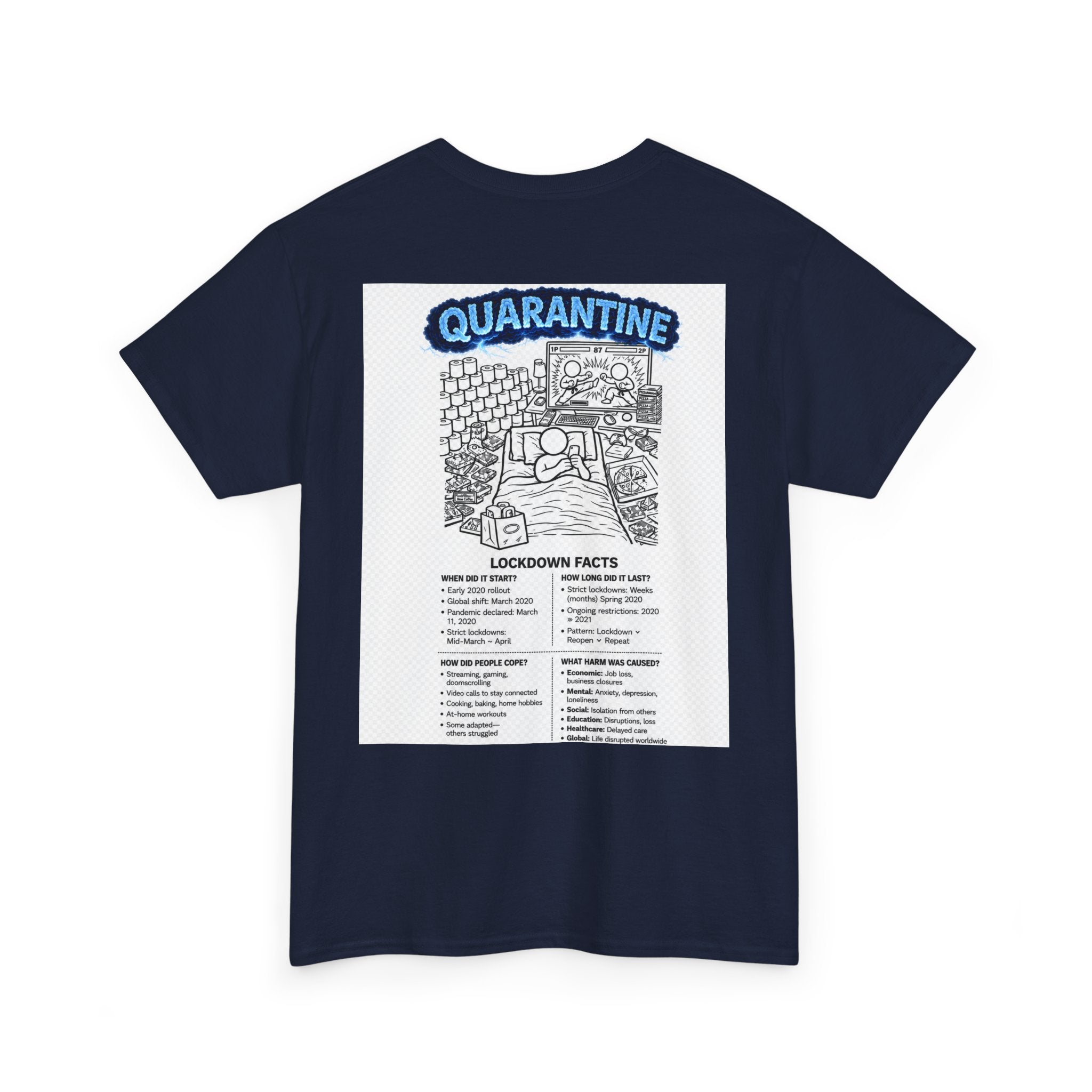 Copy of  I Survived 2020 — S3:E1 "Quarantine" | Lockdown Edition Documentary Unisex Heavy Cotton Tee