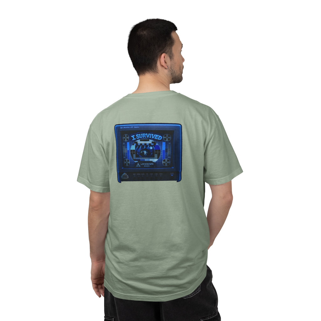 I Survived 2020 — "Please Stand By" Test Pattern Tee Lockdown Special Edition Summer Exclusive Unisex Garment-Dyed T-shirt