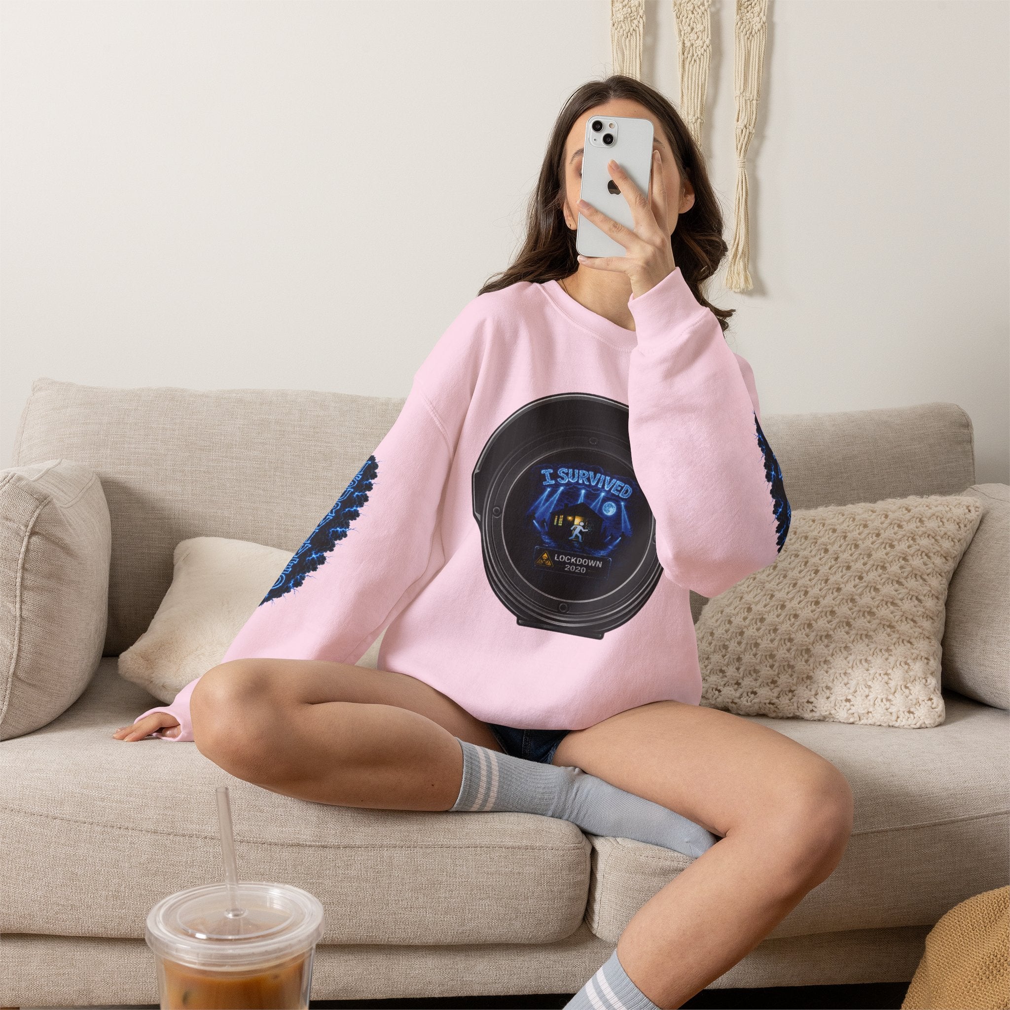 I Survived 2020 — Director's Cut S3:E3 "Remote Schooling" | Lockdown Edition Documentary Unisex Heavy Blend™ Crewneck Sweatshirt