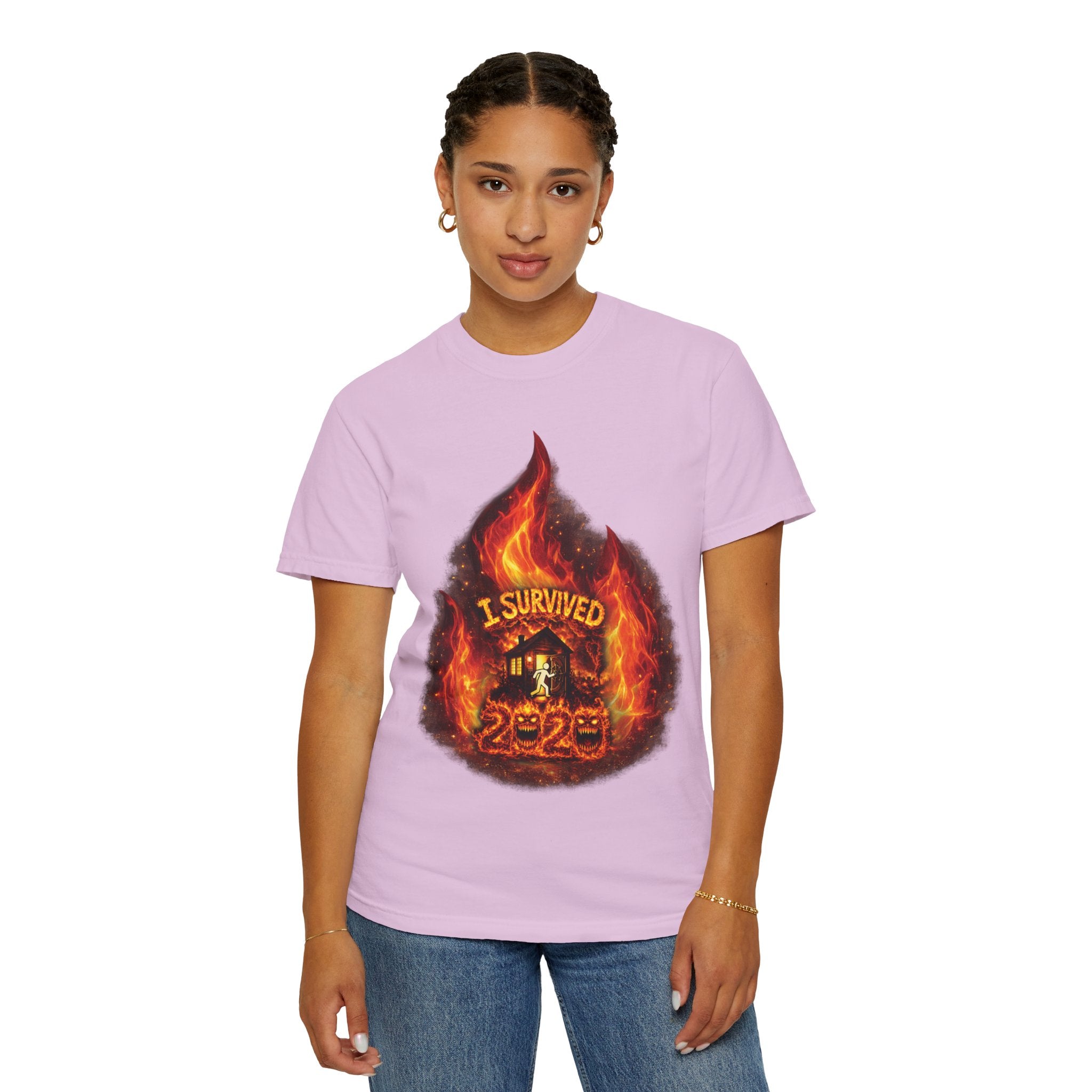 I Survived 2020 — Director's Cut S2:E3 "The California Wildfires" | Wildfire Edition Memorial Unisex Garment-Dyed T-shirt