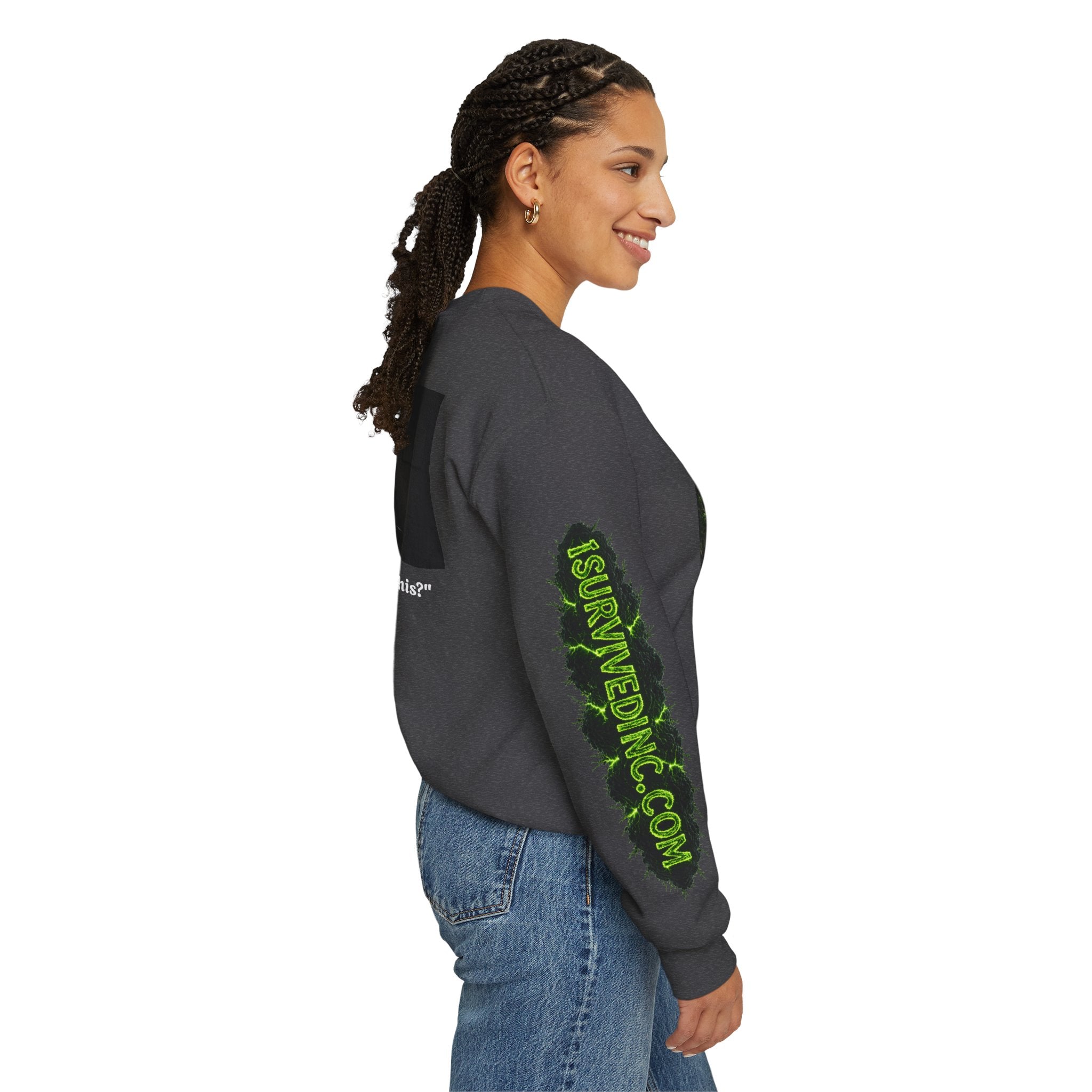 I Survived 2020 — S1:E3 "The Jab!" | Pandemic Edition Unisex Heavy Blend™ Crewneck Sweatshirt