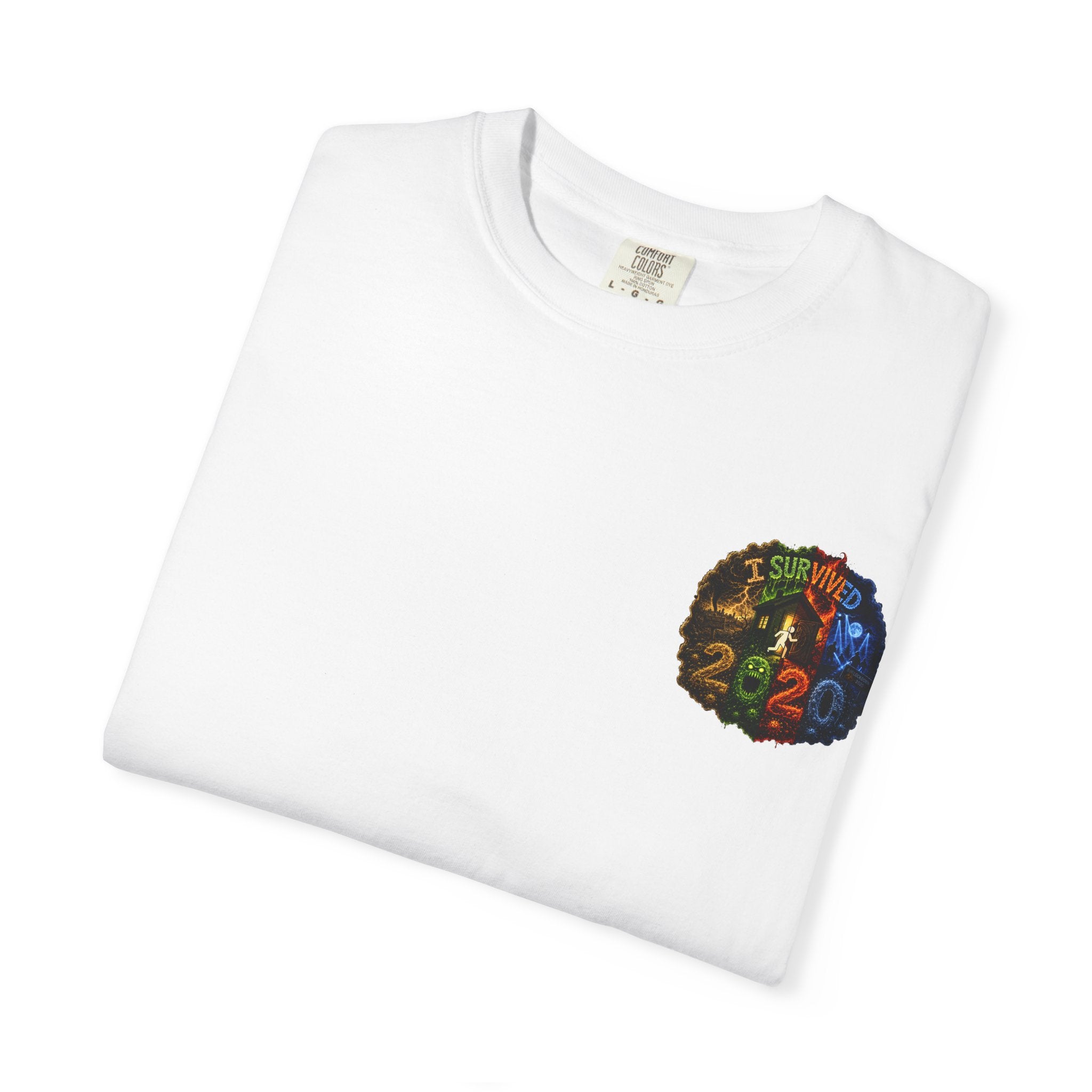 I Survived 2020 — "No Signal" Test Pattern Tee Alien Broadcast Finale Summer Premiere Unisex Garment-Dyed T-shirt