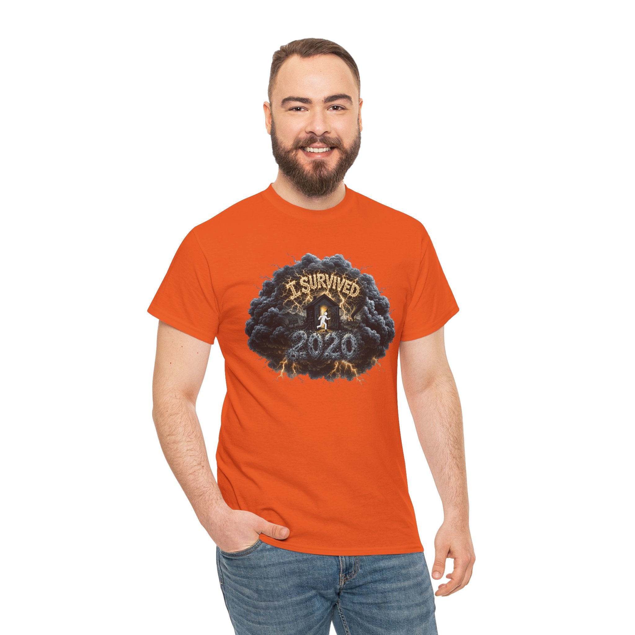 I Survived 2020 —  Deriector's Cut Original Design Teaser Tee | Season 1 Premiere Drop Unisex Heavy Cotton Tee