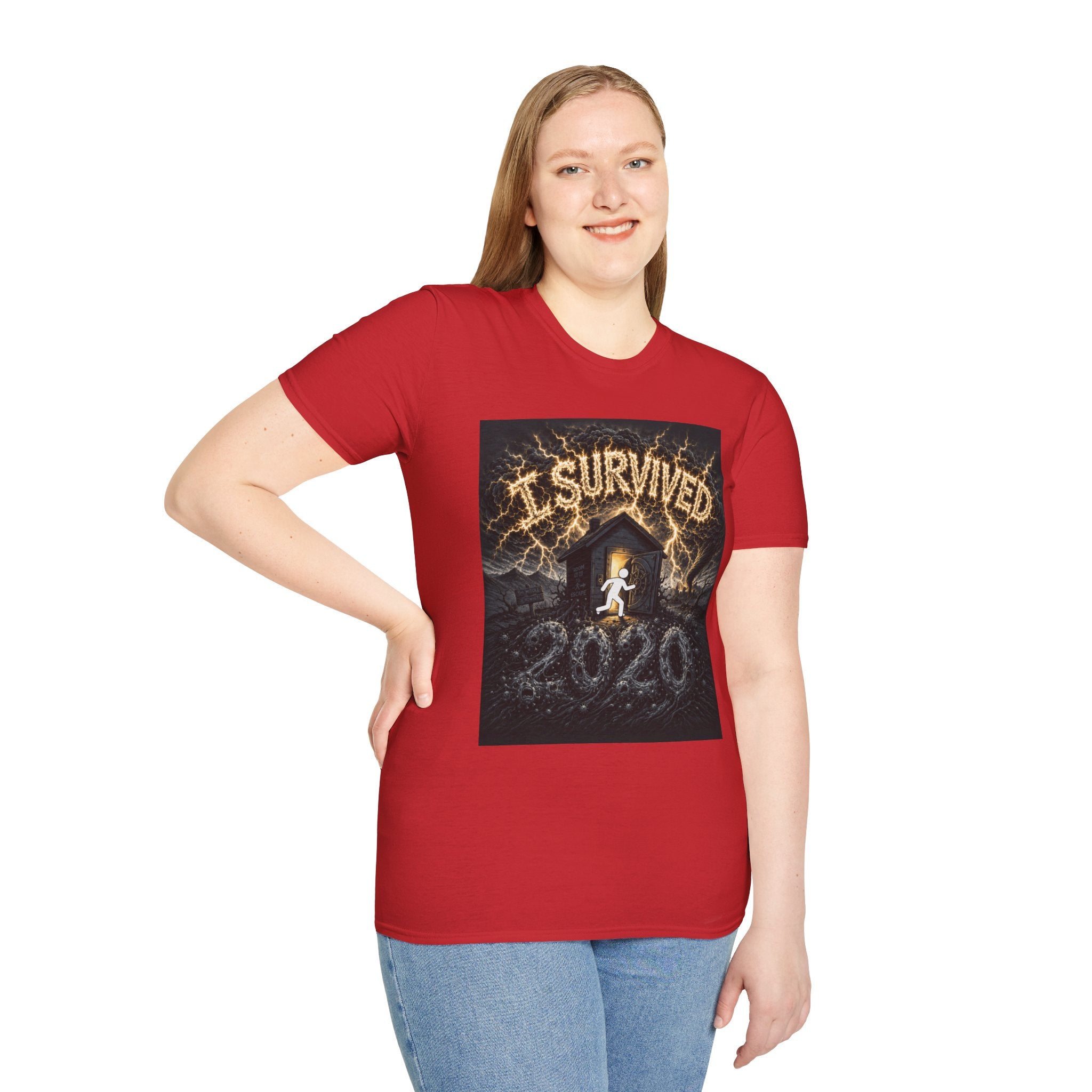 I Survived 2020 — Original Design Teaser Tee | Season 1 Premiere Drop Unisex Softstyle T-Shirt