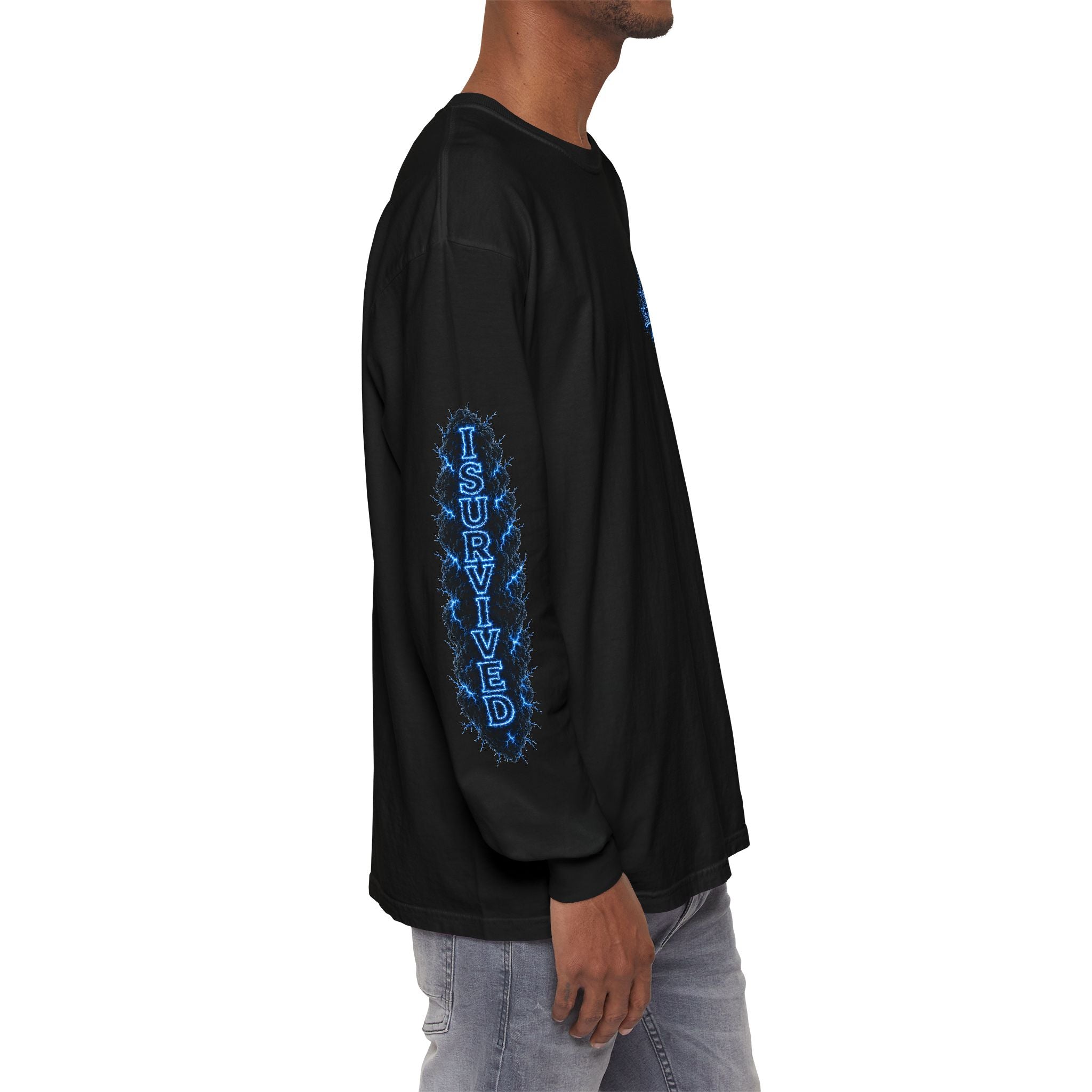 I Survived 2020 — "Please Stand By" Test Pattern Tee Lockdown Special Edition Summer Exclusive Unisex Garment-Dyed Long Sleeve T-Shirt