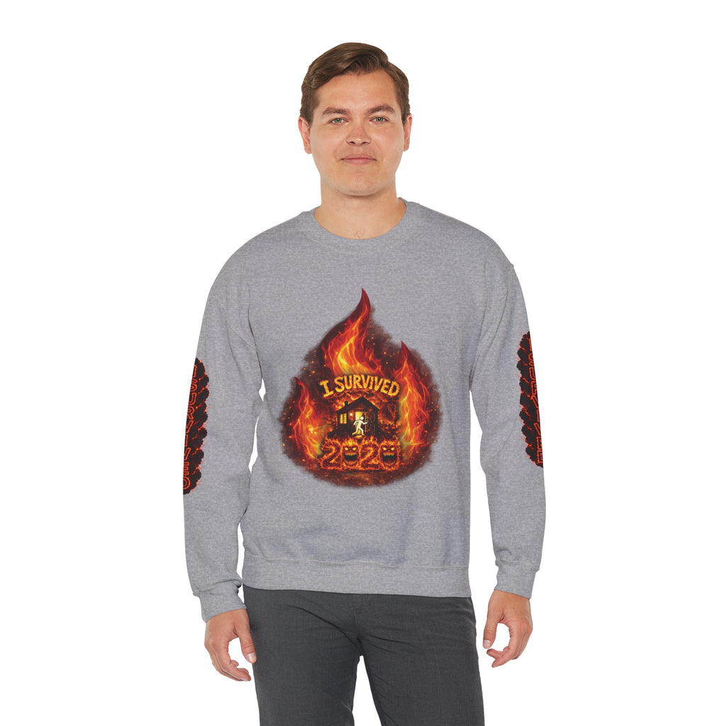 I Survived 2020 — Director's Cut S2:E4 "Western U.S. Wildfire Season" | Mid-Season Finale Pt. 1 | Wildfire Edition Memorial Unisex Heavy Blend™ Crewneck Sweatshirt