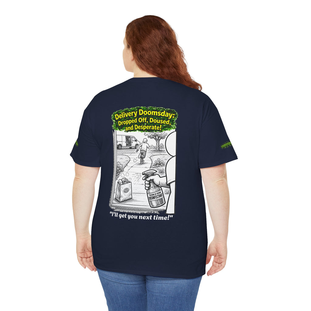 Sobreviví al 2020 — T1:E5 "El día del juicio final de las entregas" | Camiseta unisex de algodón pesado (Edición Pandemia) (EDICIÓN ESPECIAL)