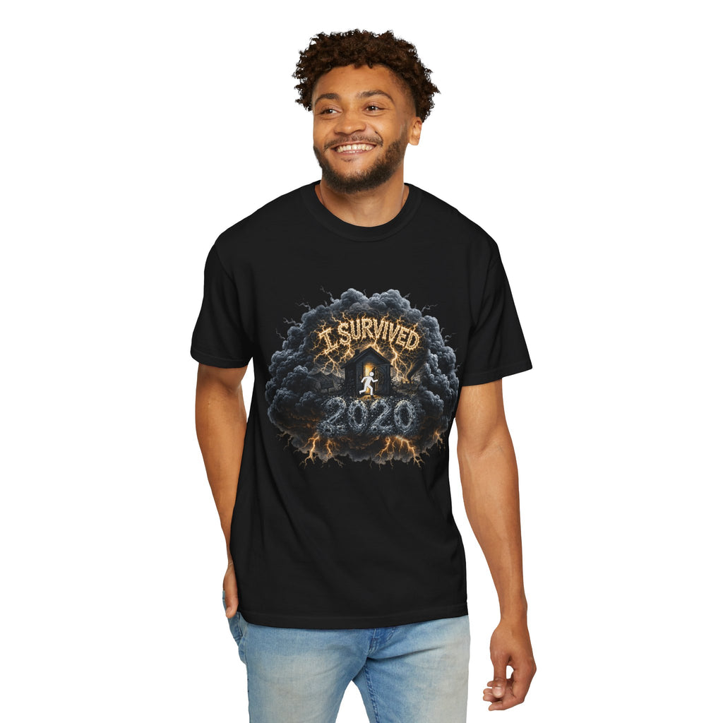 I Survived 2020 — Director's Cut Original Design Teaser Tee | Season 1 Premiere Drop Unisex Garment-Dyed T-shirt