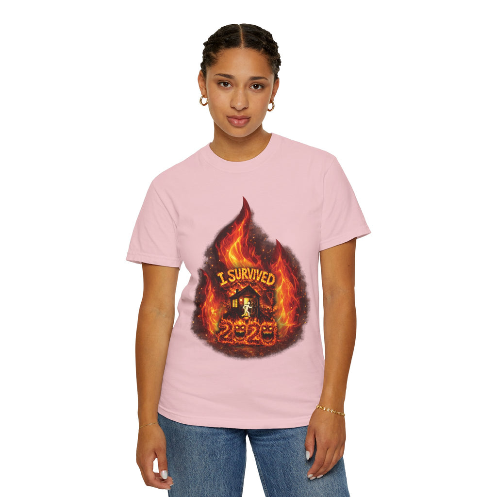I Survived 2020 — Director's Cut S2:E3 "The California Wildfires" | Wildfire Edition Memorial Unisex Garment-Dyed T-shirt