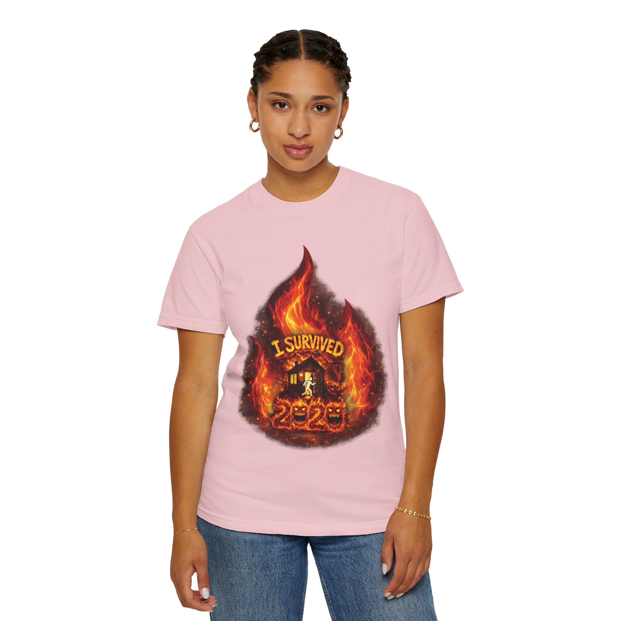 I Survived 2020 — Director's Cut S2:E3 "The California Wildfires" | Wildfire Edition Memorial Unisex Garment-Dyed T-shirt