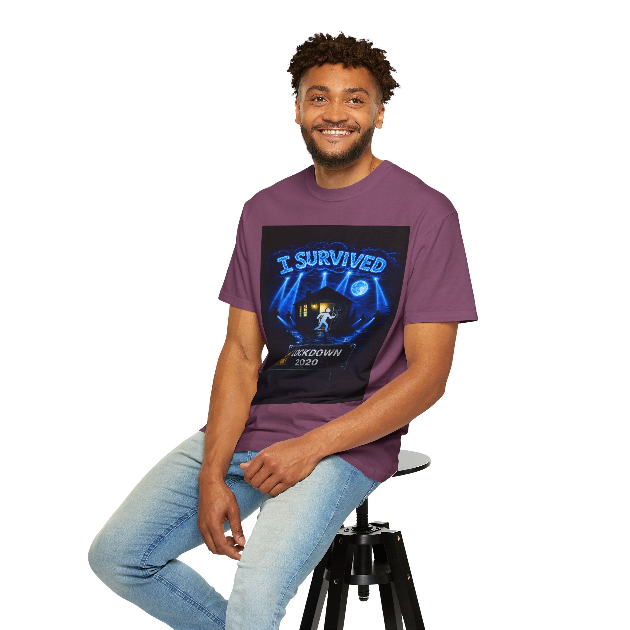 I Survived 2020 — LOCKDOWN S3:E1: "Quarantine" Unisex Garment-Dyed T-shirt
