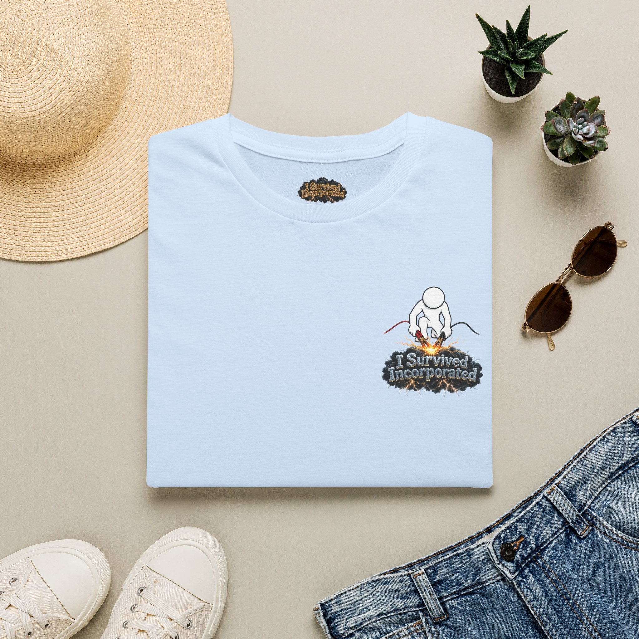 I Survived 2020 — "Please Stand By" Test Pattern Tee Summer Premier Unisex Softstyle T-Shirt