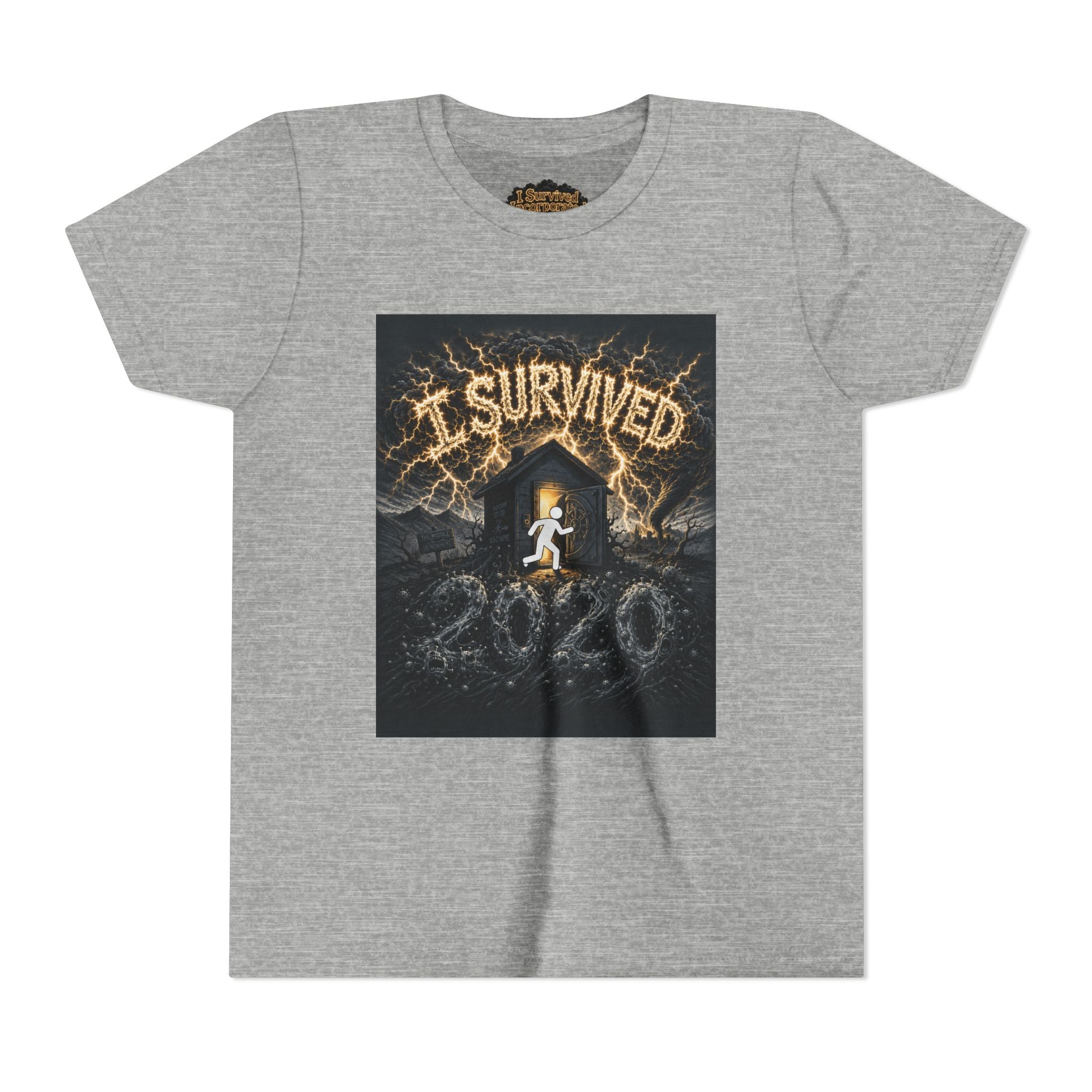 I Survived 2020 — Original Design Teaser Tee | Season 1 Premiere Drop Youth Short Sleeve Tee