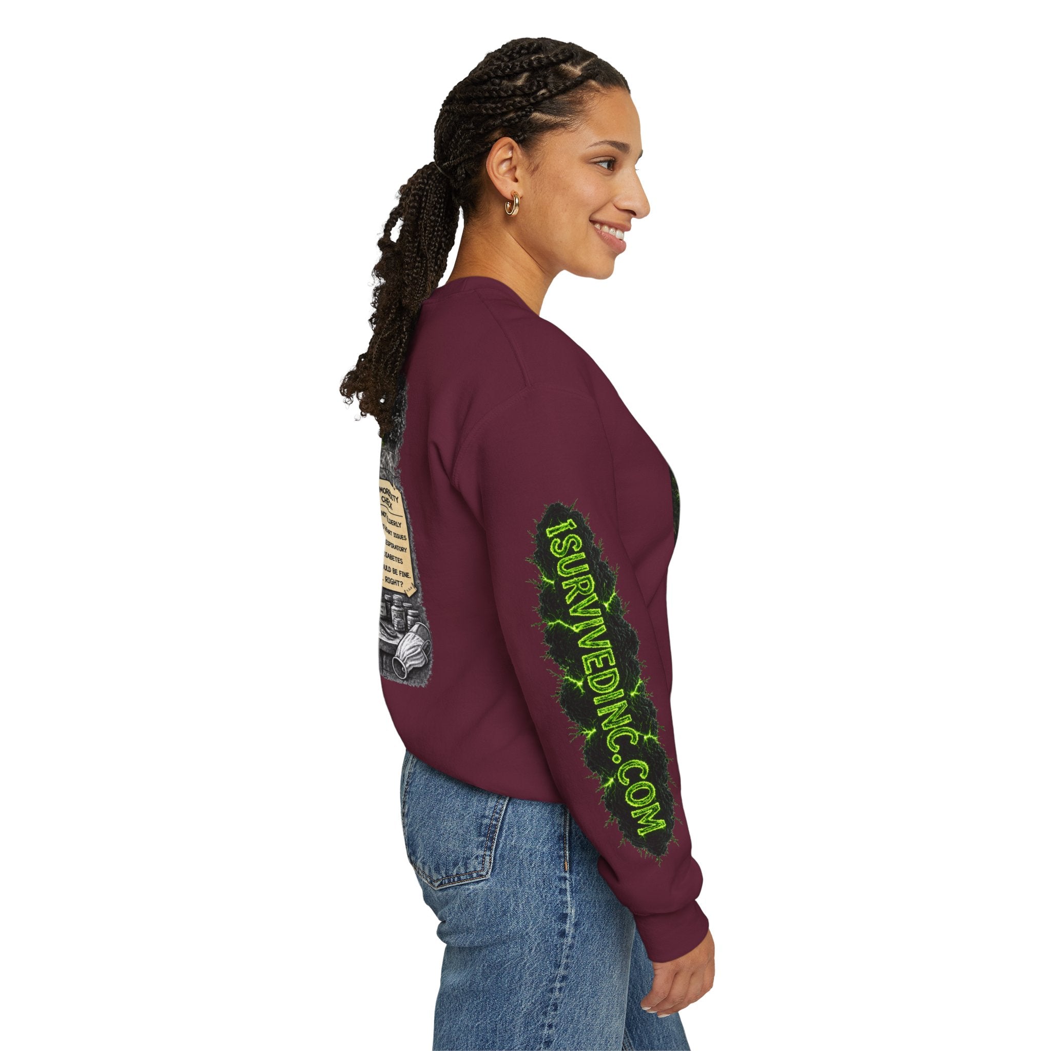 I Survived 2020 — S1:E1 "COVID-19: The Coronavirus" | Pandemic Edition Unisex Heavy Blend™ Crewneck Sweatshirt
