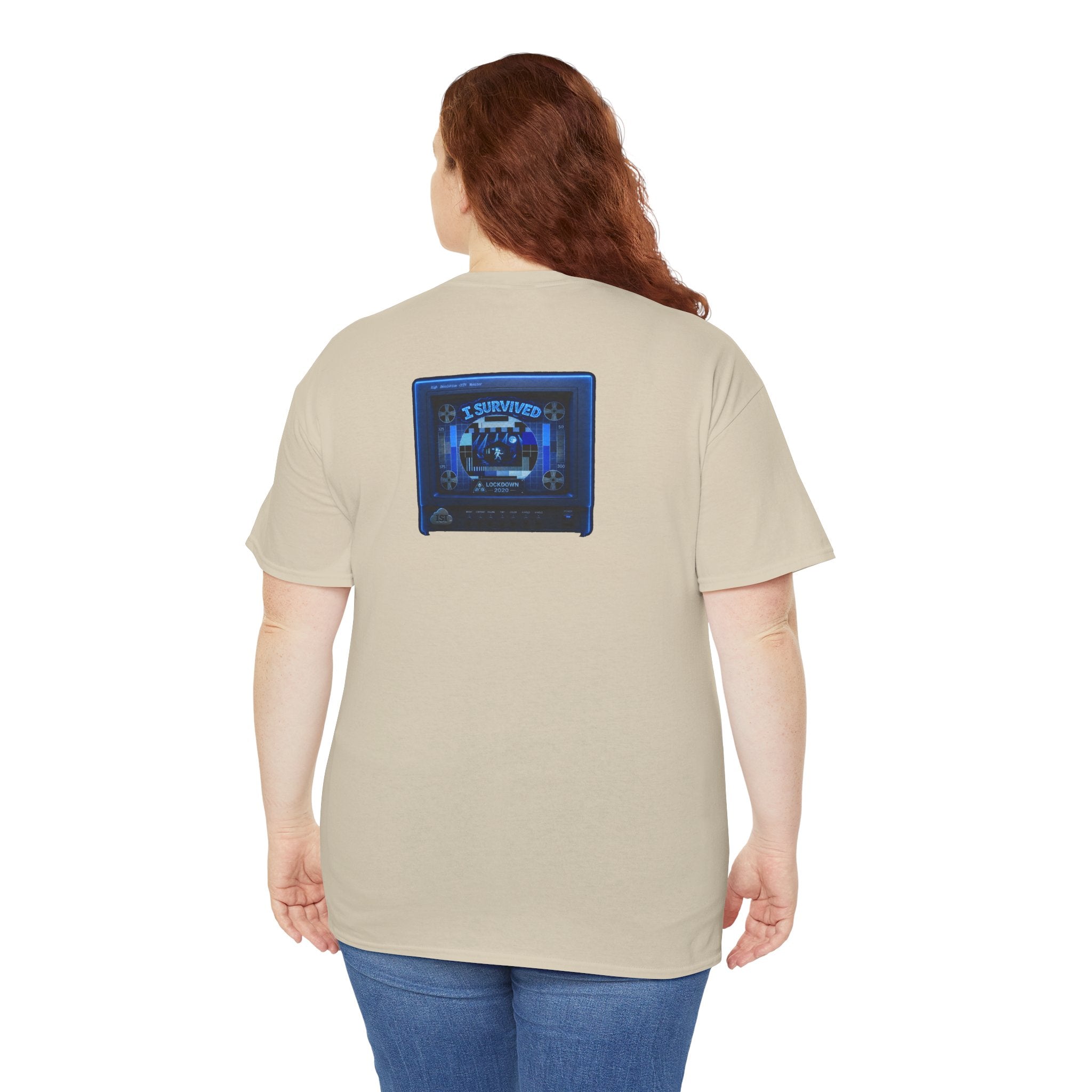 I Survived 2020 — "Please Stand By" Test Pattern Tee Lockdown Surveillance Edition Summer Exclusive Unisex Heavy Cotton Tee