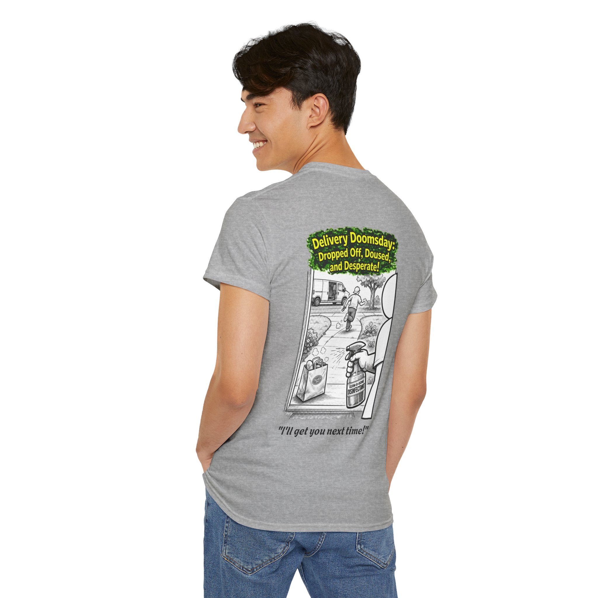 I Survived 2020 —  PANDEMIC S1:E5: Director's Cut "Delivery Doomsday" Unisex Heavy Cotton Tee