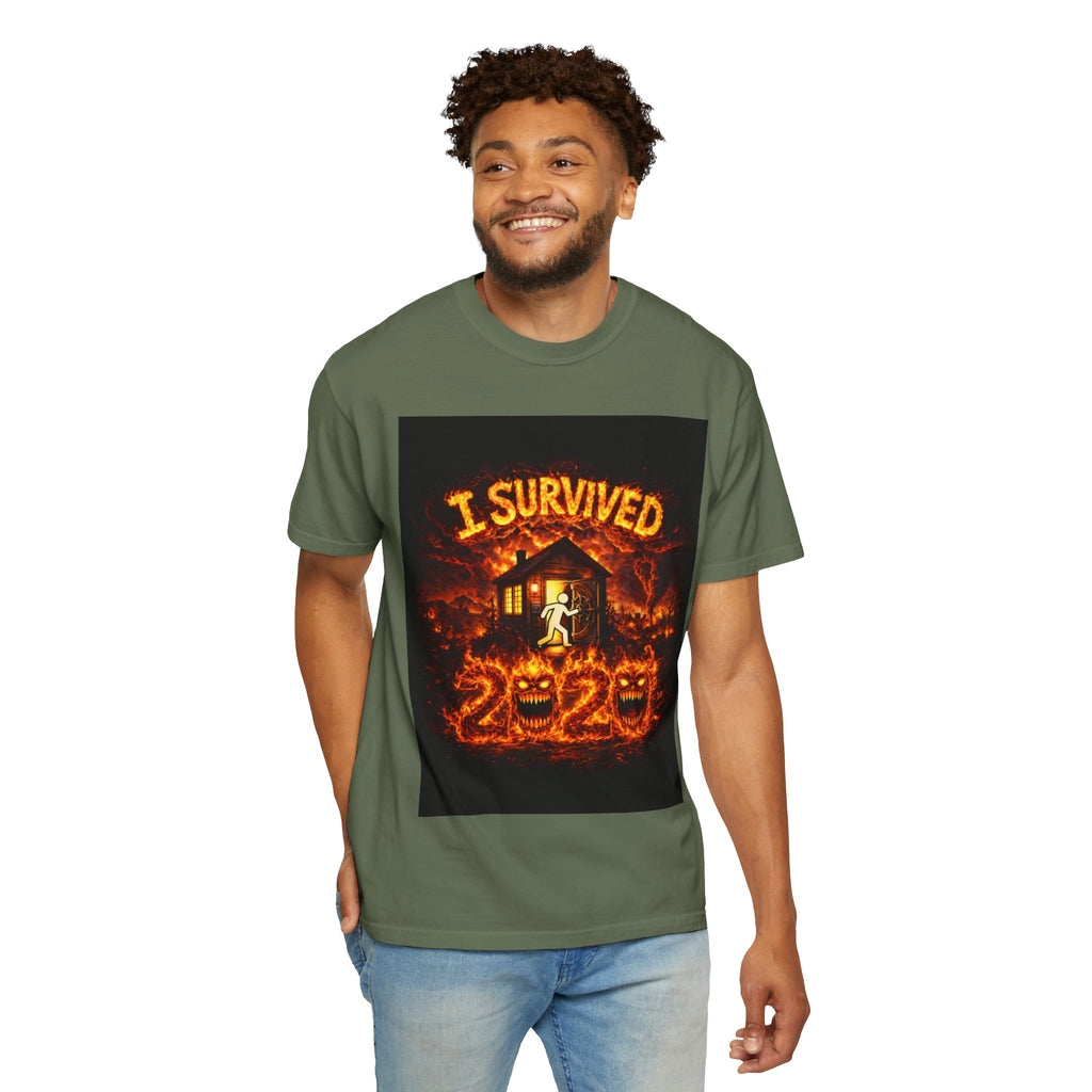 I Survived 2020 — WILDFIRES S2:E2: "The Bobcat Fire" Memorial Unisex Garment-Dyed T-shirt