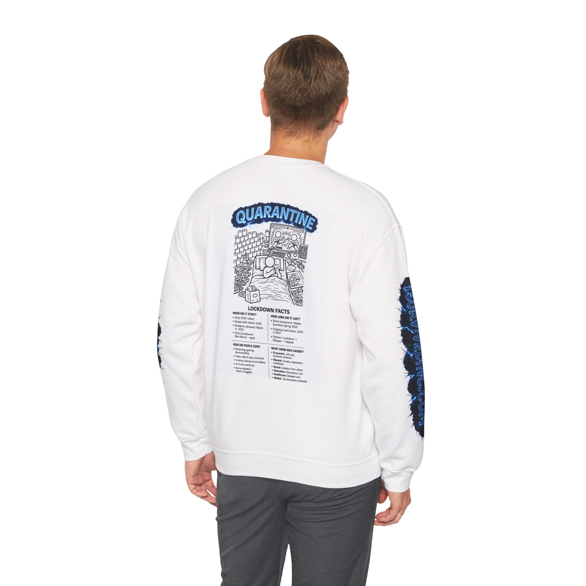 I Survived 2020 — S3:E1 "Quarantine" | Lockdown Edition Documentary Unisex Heavy Blend™ Crewneck Sweatshirt
