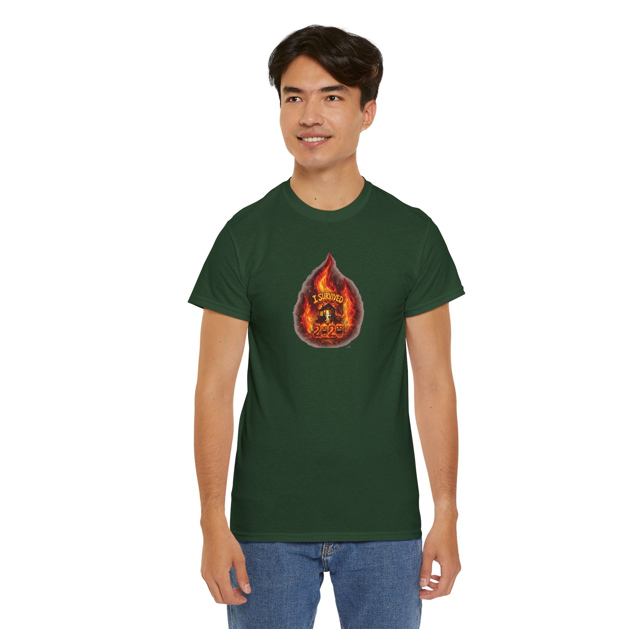 I Survived 2020 — WILDFIRES S2:E1: Director's Cut "Berry Creek" Memorial Unisex Heavy Cotton Tee