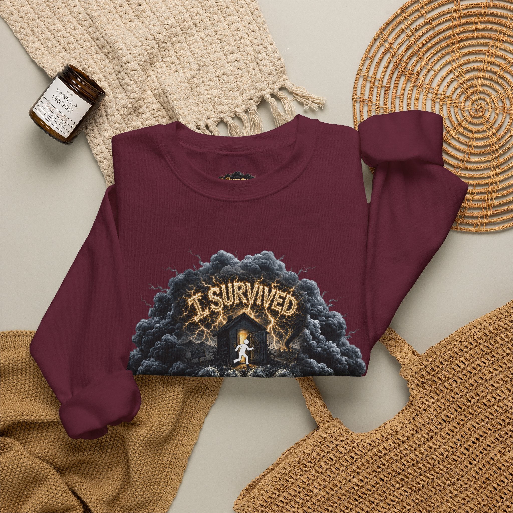 I Survived 2020 — Director's Cut Original Design Teaser Tee | Season 1 Premiere Drop Unisex Heavy Blend™ Crewneck Sweatshirt (SPECIAL EDITION)