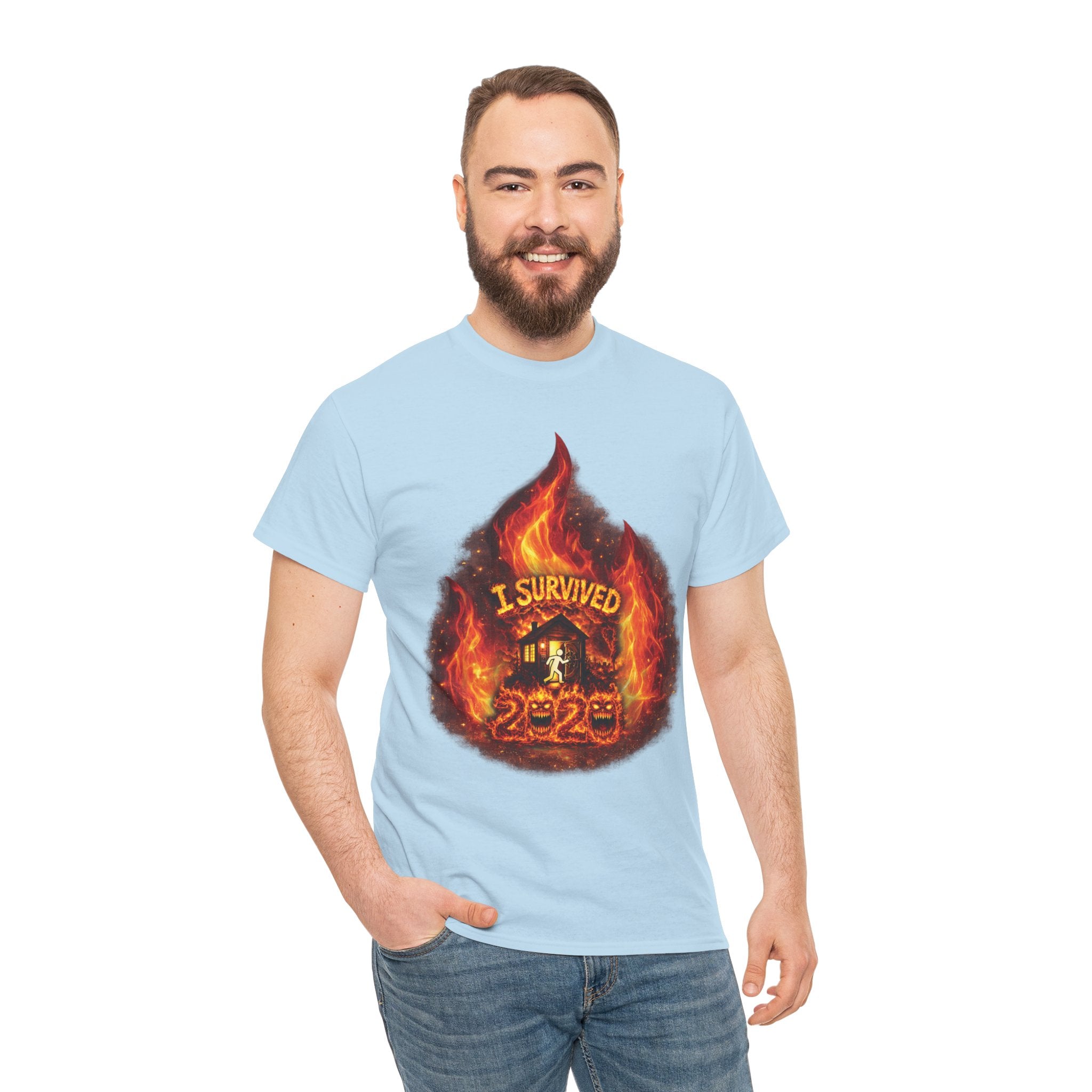 I Survived 2020 — Director's Cut S2:E1 "Berry Creek" | Wildfire Edition Memorial Unisex Heavy Cotton Tee