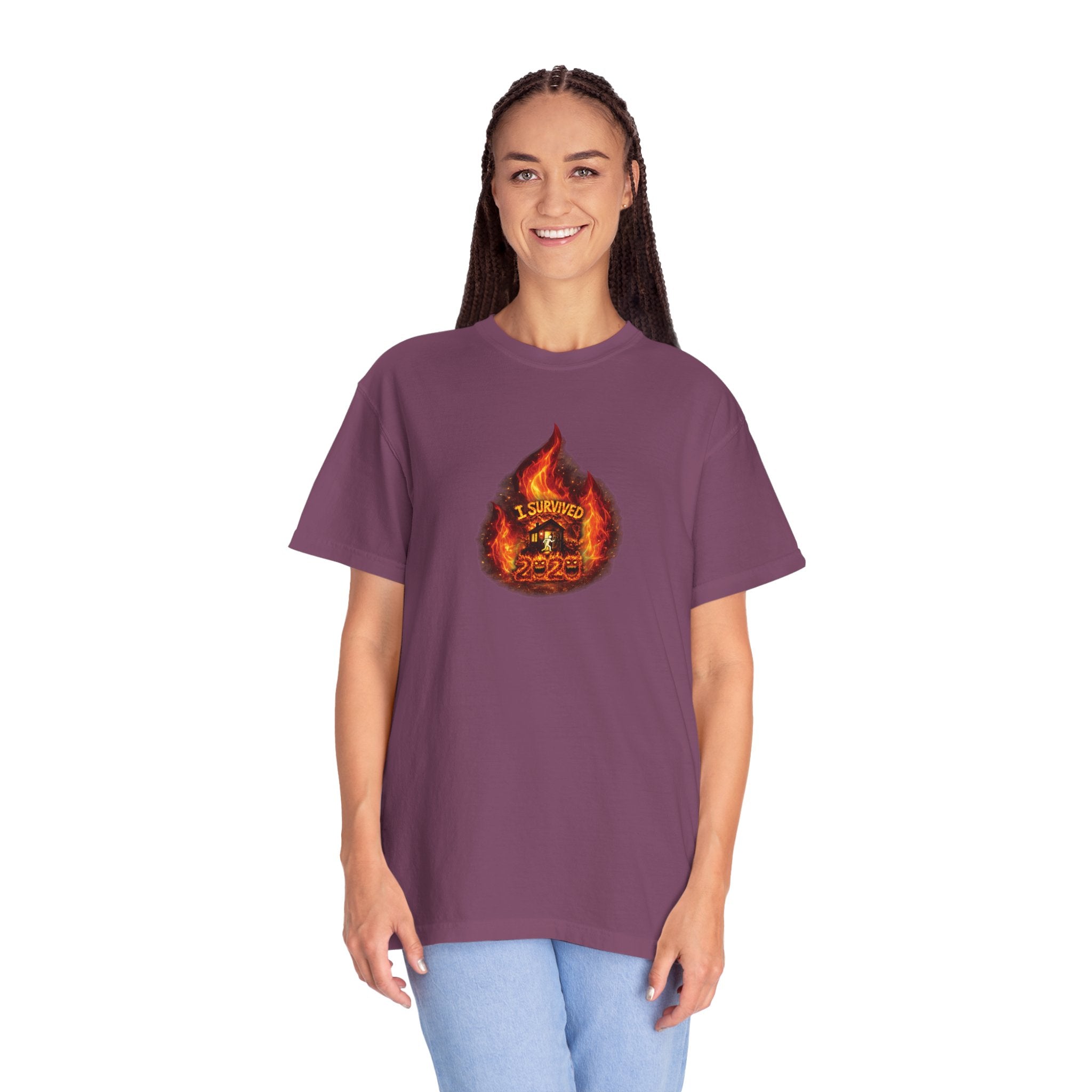 I Survived 2020 — WILDFIRES S2:E4: Director's Cut "Western U.S. Wildfire Season" Memorial Unisex Garment-Dyed T-shirt