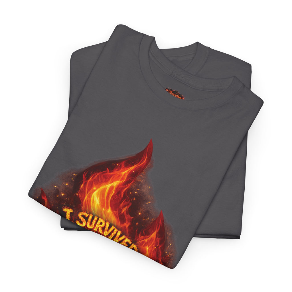 I Survived 2020 — Director's Cut S2:E3 "The California Wildfires" | Wildfire Edition Memorial Unisex Heavy Cotton Tee (SPECIAL EDITION)