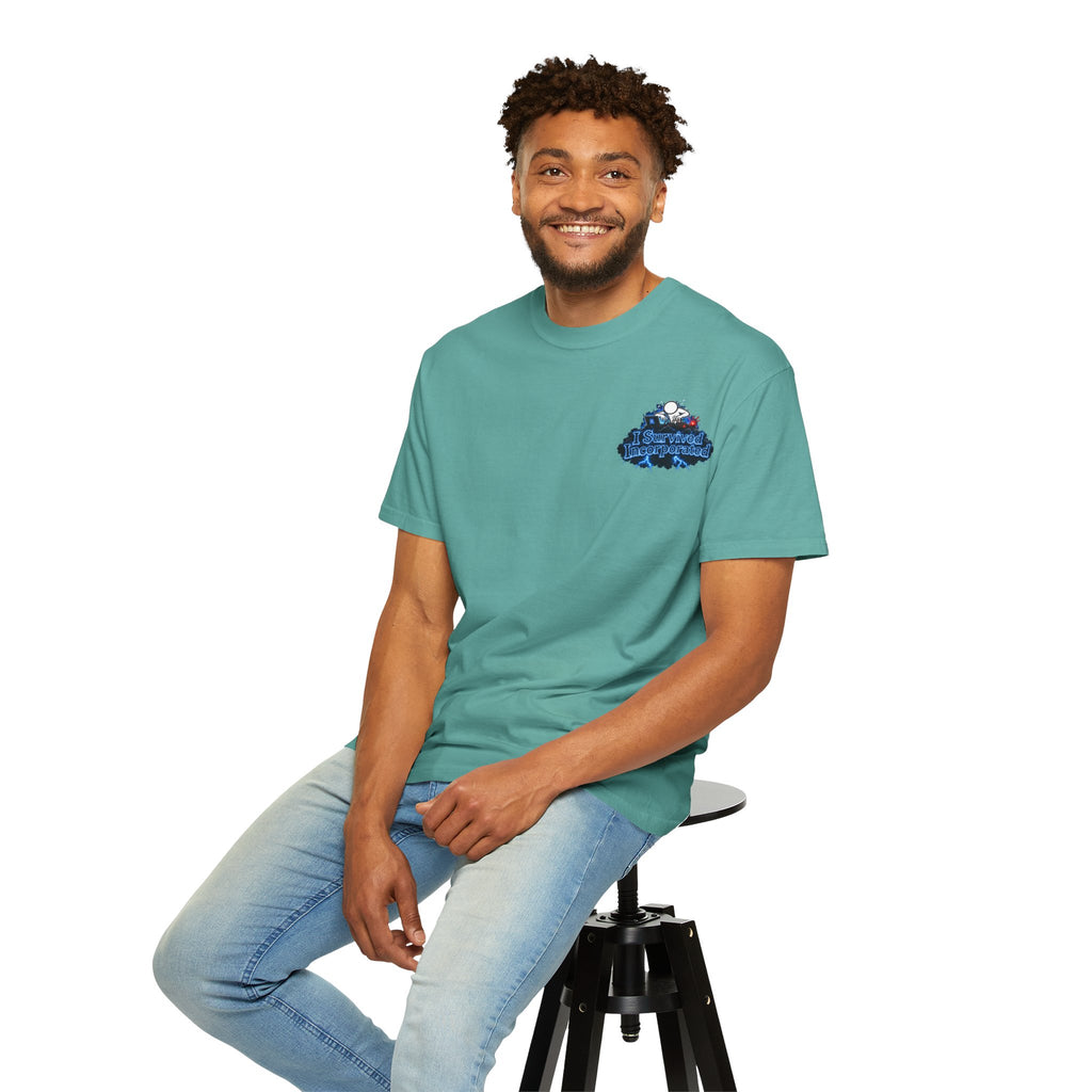 I Survived 2020 — "Please Stand By" Test Pattern Tee Lockdown Special Edition Summer Exclusive Unisex Garment-Dyed T-shirt
