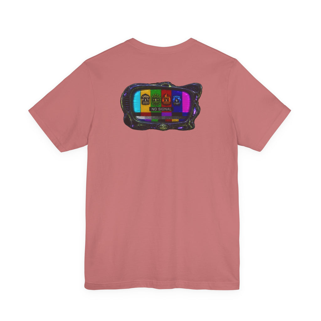 I Survived 2020 — "No Signal" Test Pattern Tee Alien Broadcast Finale Summer Premiere Unisex Jersey Short Sleeve Tee