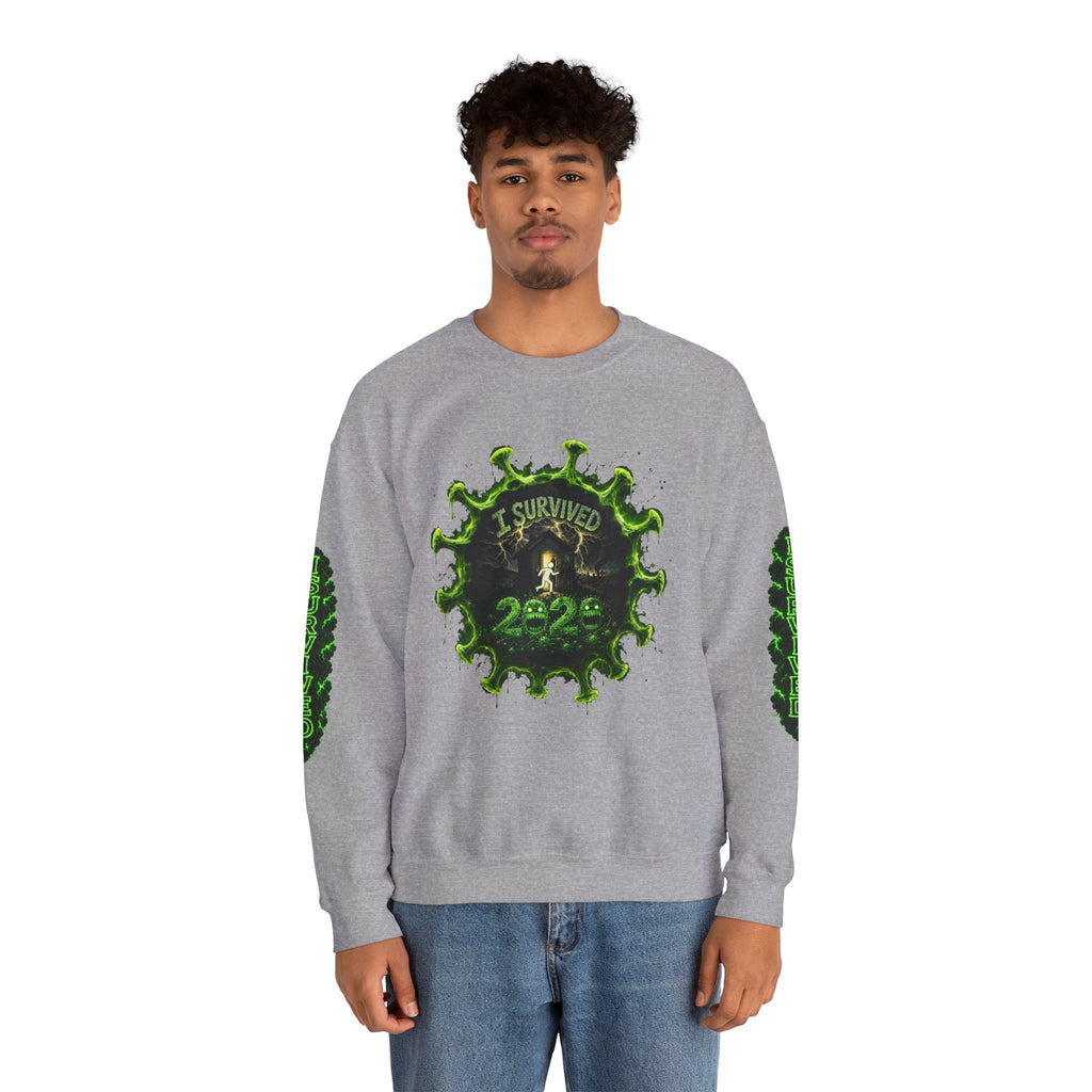 I Survived 2020 — Director's Cut S1:E2 "The Coming of COVID" | Pandemic Edition Unisex Heavy Blend™ Crewneck Sweatshirt