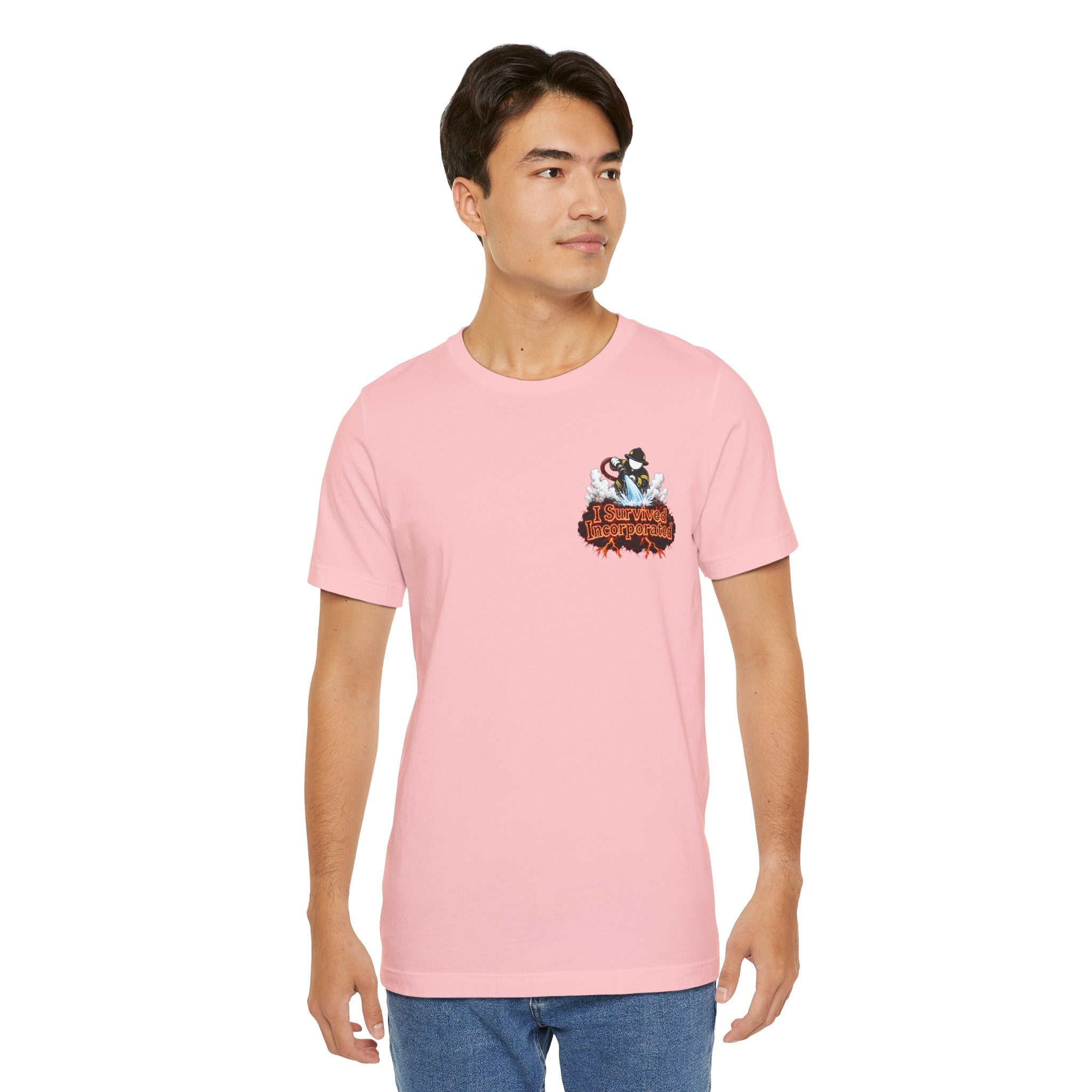 I Survived 2020 — "Please Stand By" Test Pattern Tee Wildfire Signal Edition Summer Premiere Unisex Jersey Short Sleeve Tee