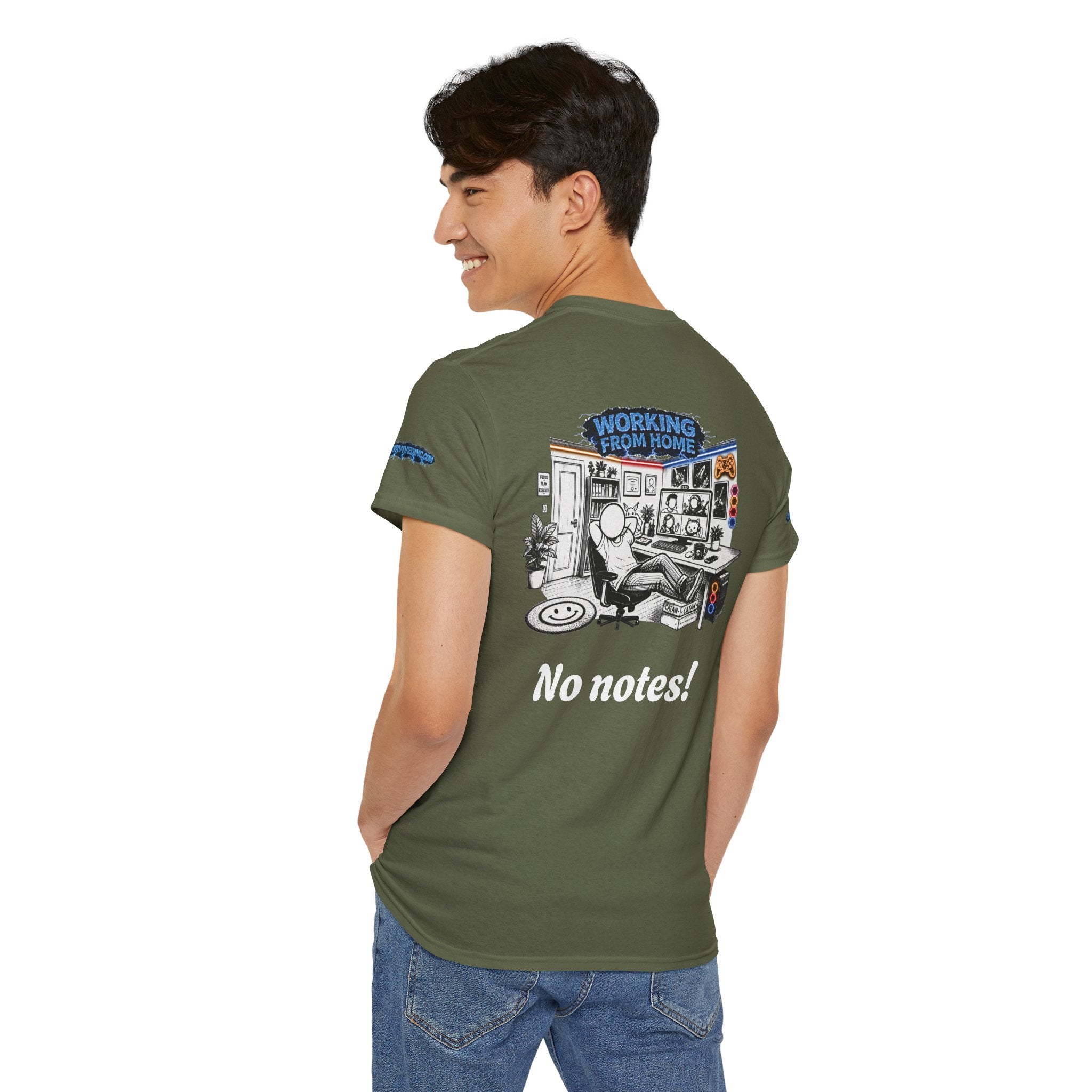 I Survived 2020 — LOCKDOWN S3:E3: Director's Cut Special Edition "Working From Home" Unisex Heavy Cotton Tee