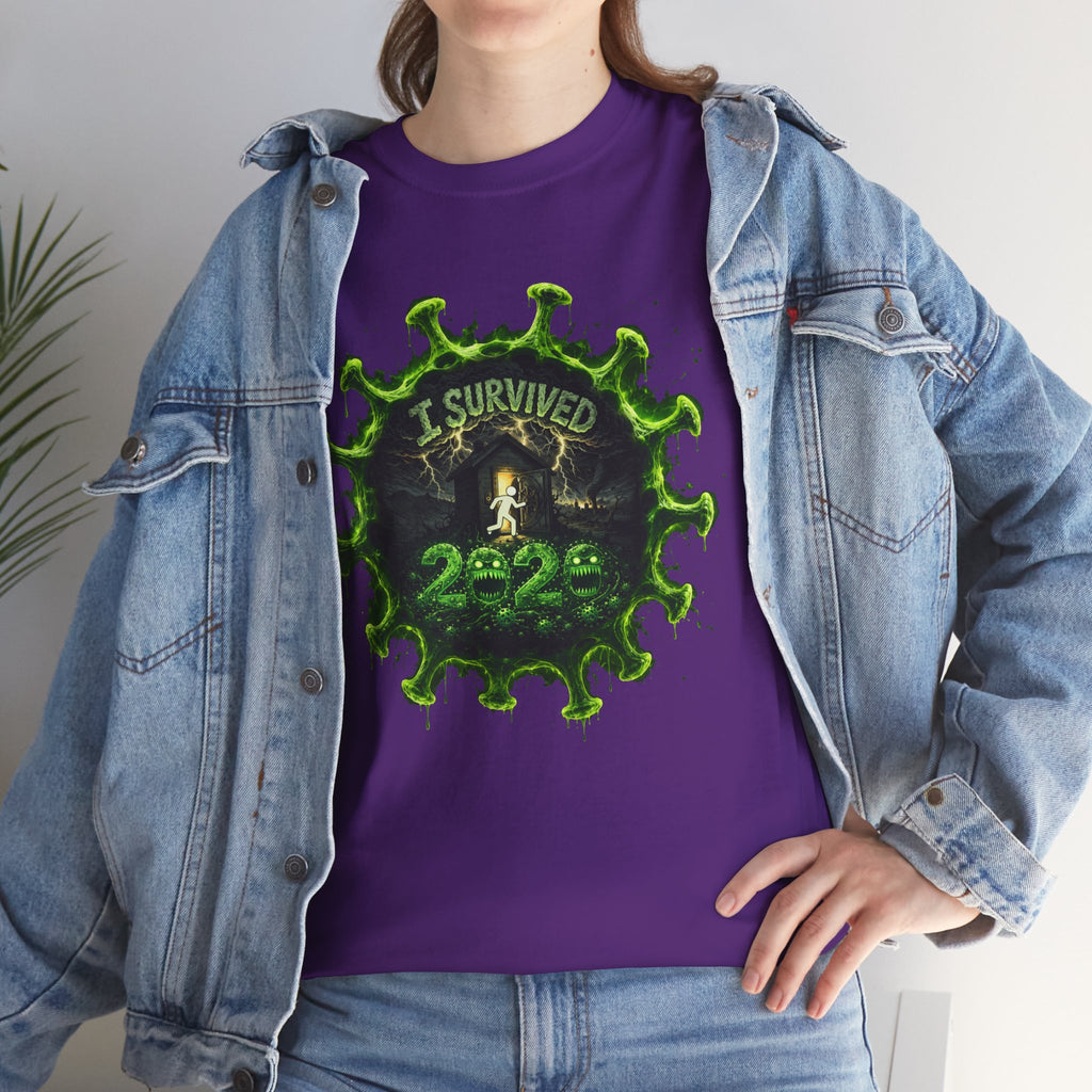 I Survived 2020 — Director's Cut S1:E1 "COVID-19: The Coronavirus" | Pandemic Edition Unisex Heavy Cotton Tee (SPECIAL EDITION)