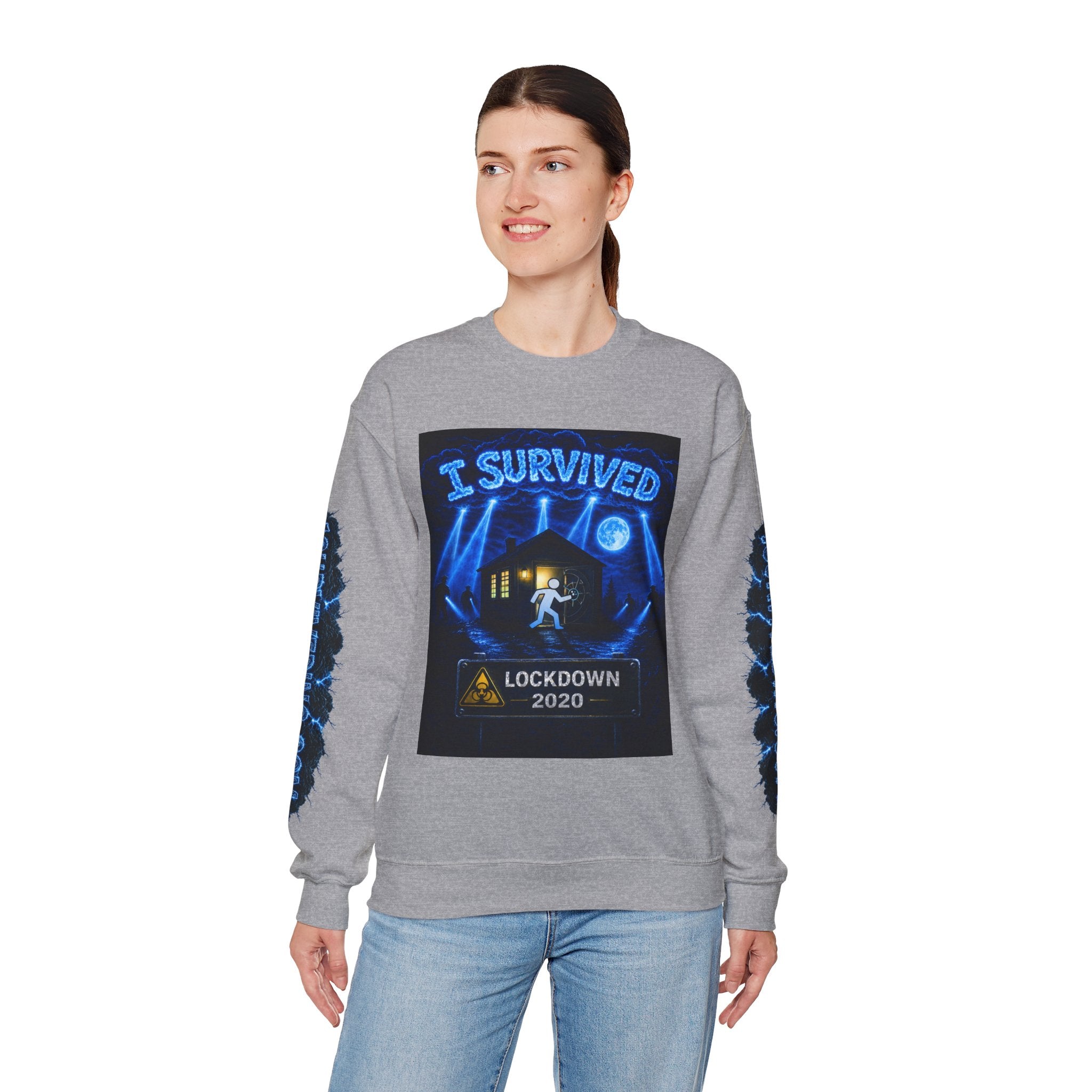 I Survived 2020 — LOCKDOWN S3:E1: "Quarantine" Unisex Heavy Blend™ Crewneck Sweatshirt