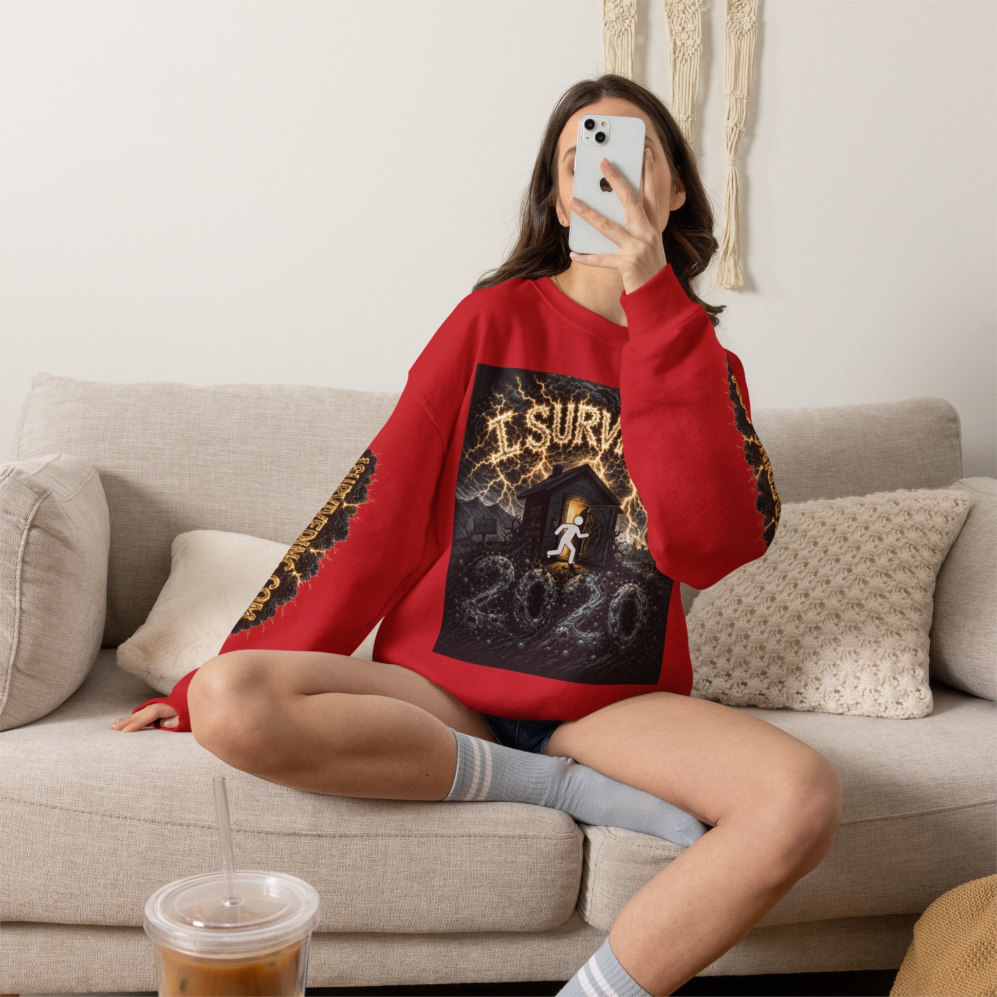 I Survived 2020 — Original PILOT Design: Special Edition Unisex Heavy Blend™ Crewneck Sweatshirt