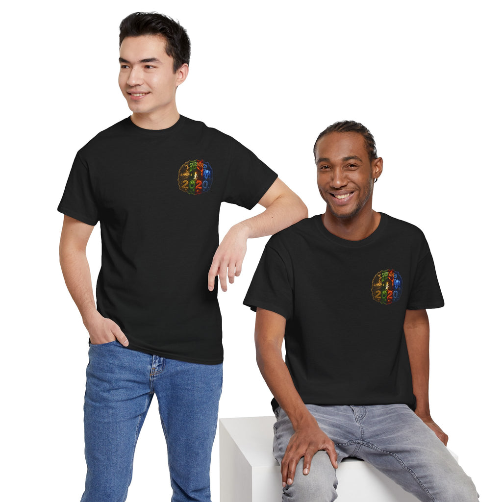 I Survived 2020 — "No Signal" Test Pattern Tee Alien Broadcast Finale Summer Premiere Unisex Heavy Cotton Tee