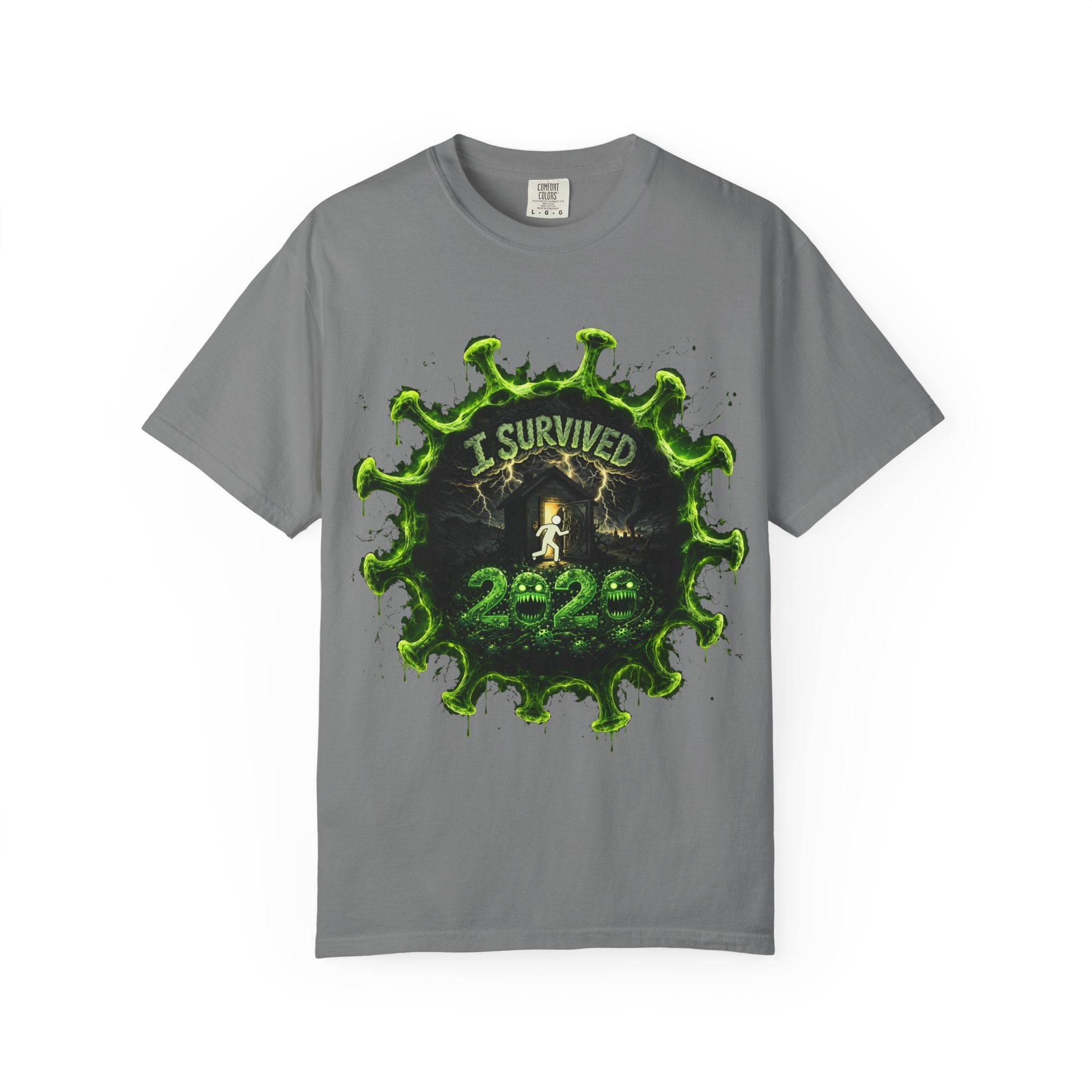 I Survived 2020 — Director's Cut S1:E4 "Mask Madness Mayhem Moment" | Pandemic Edition Unisex Garment-Dyed T-shirt