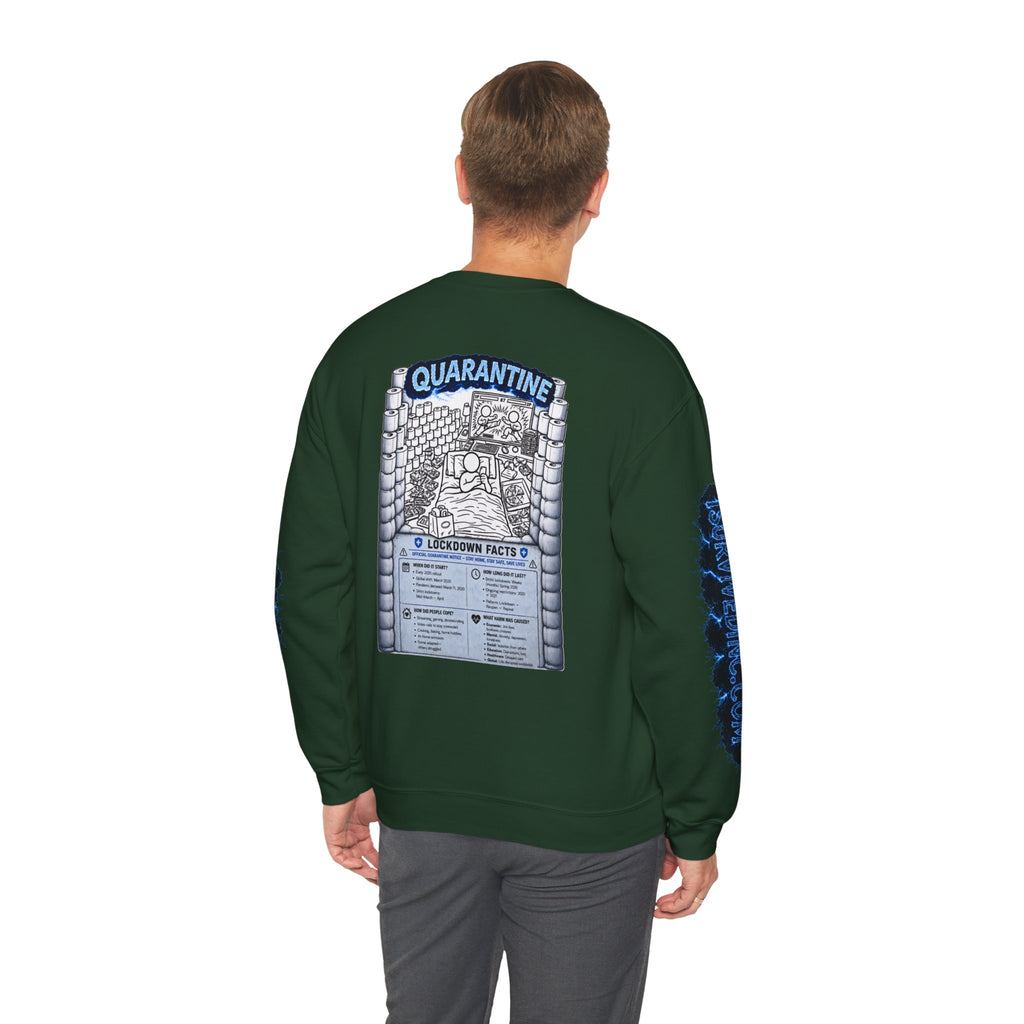 I Survived 2020 — LOCKDOWN S3:E1: "Quarantine" Unisex Heavy Blend™ Crewneck Sweatshirt