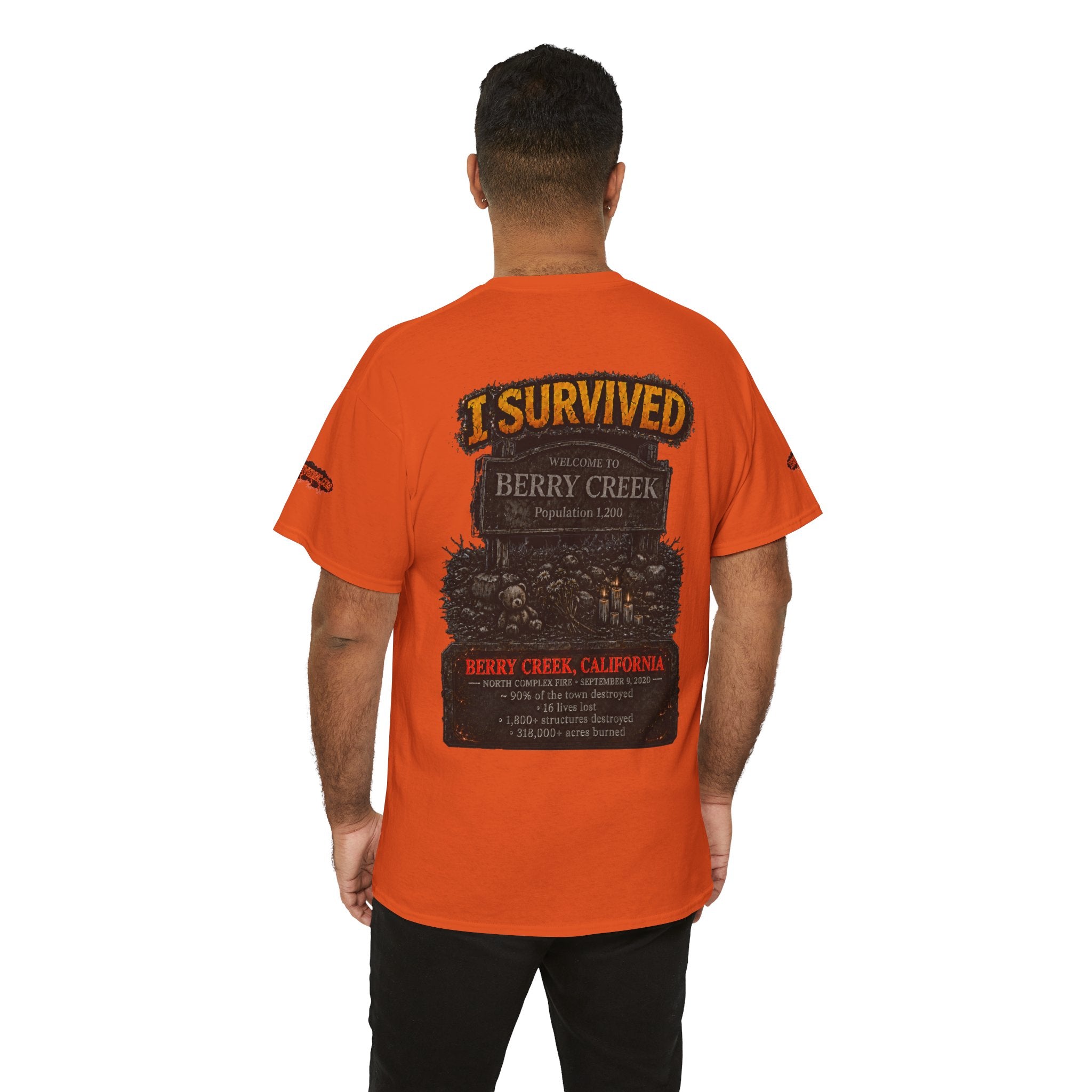 I Survived 2020 — Director's Cut S2:E1 "Berry Creek" | Wildfire Edition Memorial Unisex Heavy Cotton Tee (SPECIAL EDITION)