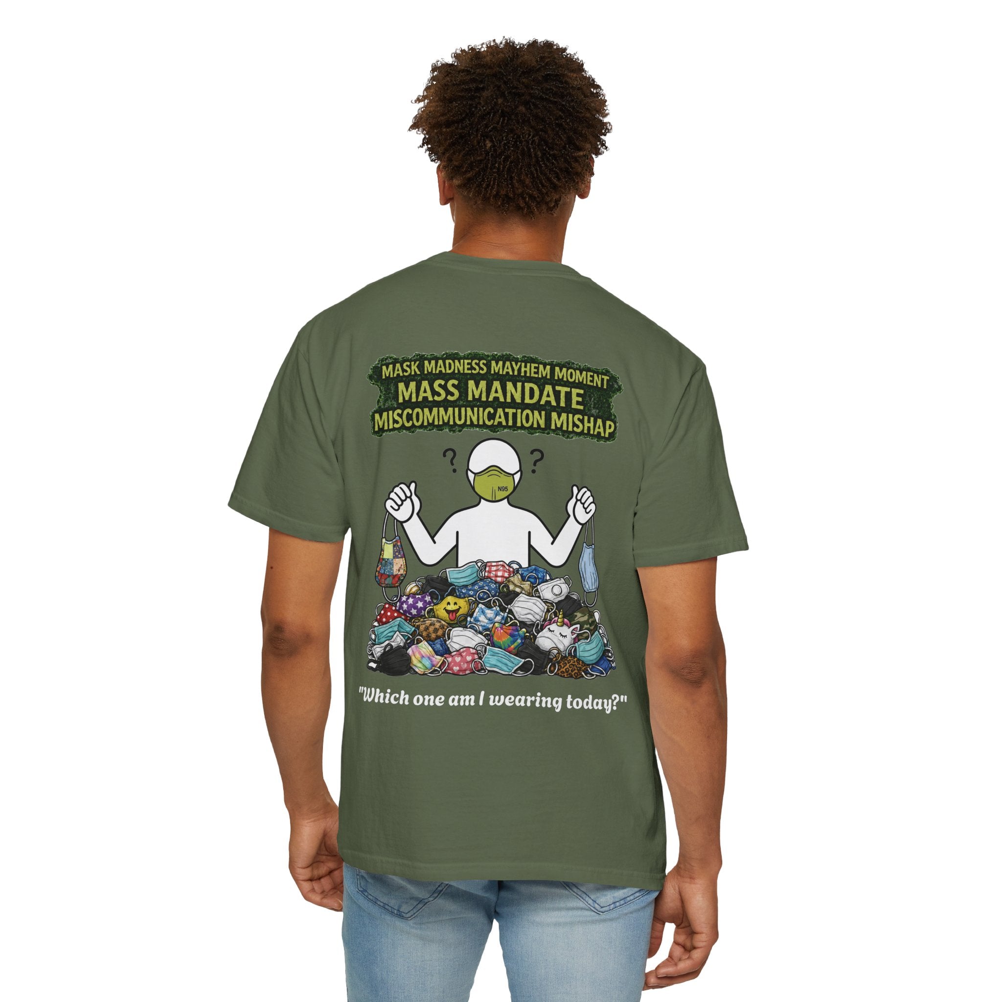 I Survived 2020 — Director's Cut S1:E4 "Mask Madness Mayhem Moment" | Pandemic Edition Unisex Garment-Dyed T-shirt