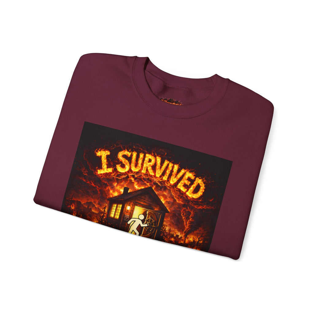 I Survived 2020 — S2:E4 "Western U.S. Wildfire Season" | Mid-Season Finale Pt. 1 | Wildfire Edition Memorial Unisex Heavy Blend™ Crewneck Sweatshirt