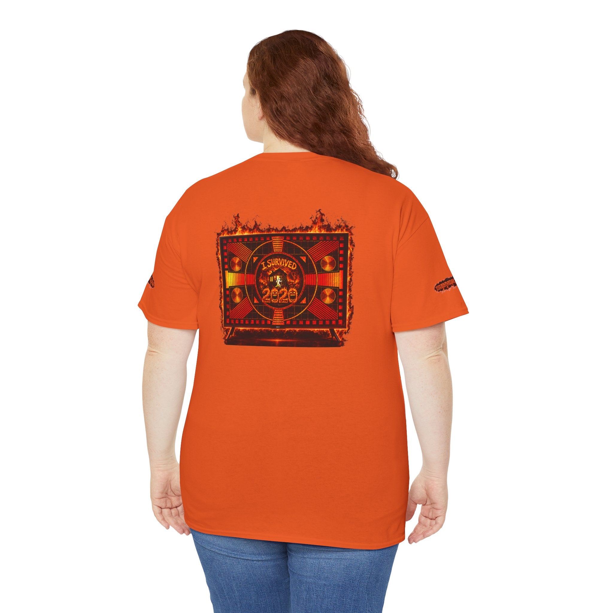 I Survived 2020 — "Please Stand By" Test Pattern Tee Wildfire Signal Special Edition Summer Premiere Unisex Heavy Cotton Tee