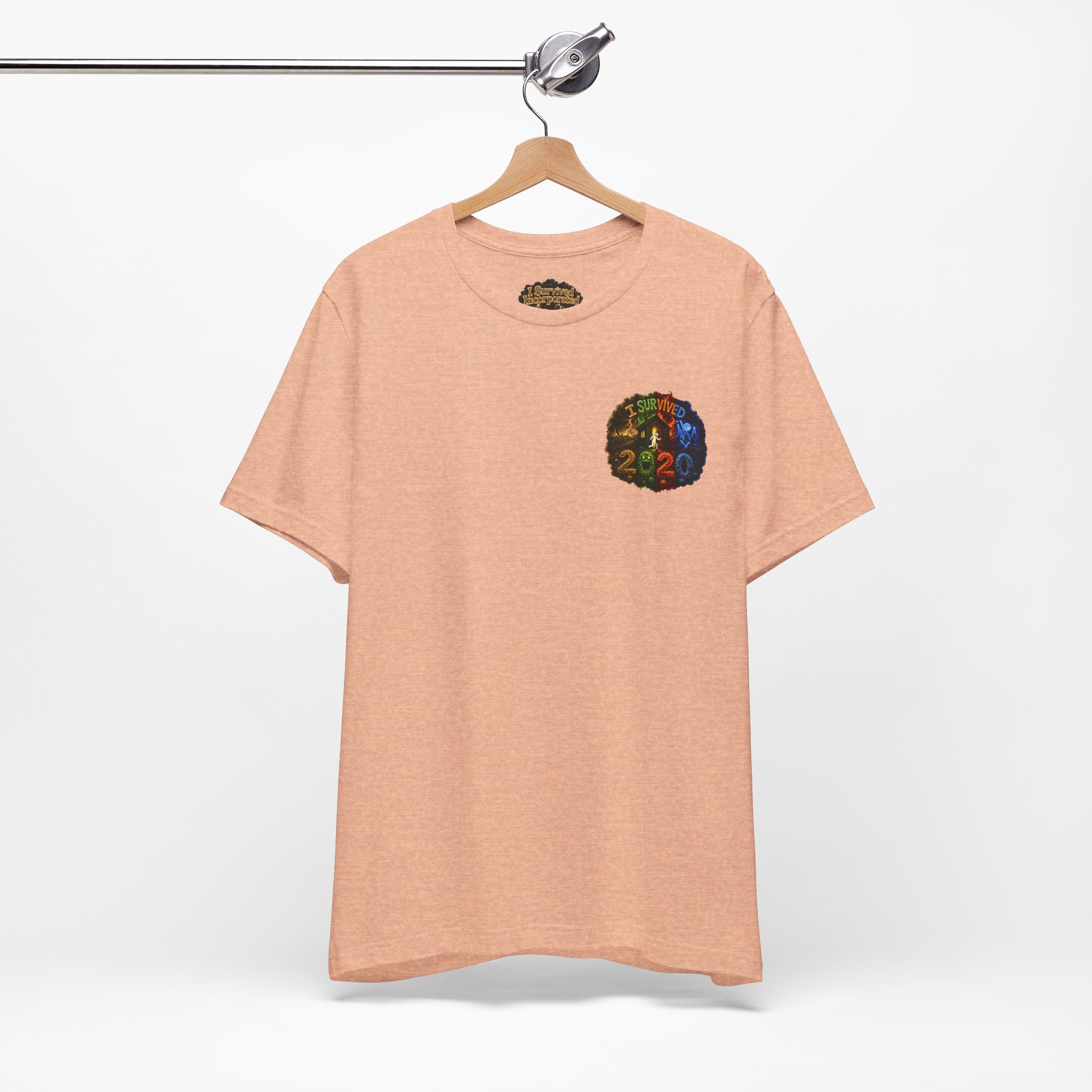 I Survived 2020 — "No Signal" Test Pattern Tee Alien Broadcast Finale Summer Premiere Unisex Jersey Short Sleeve Tee