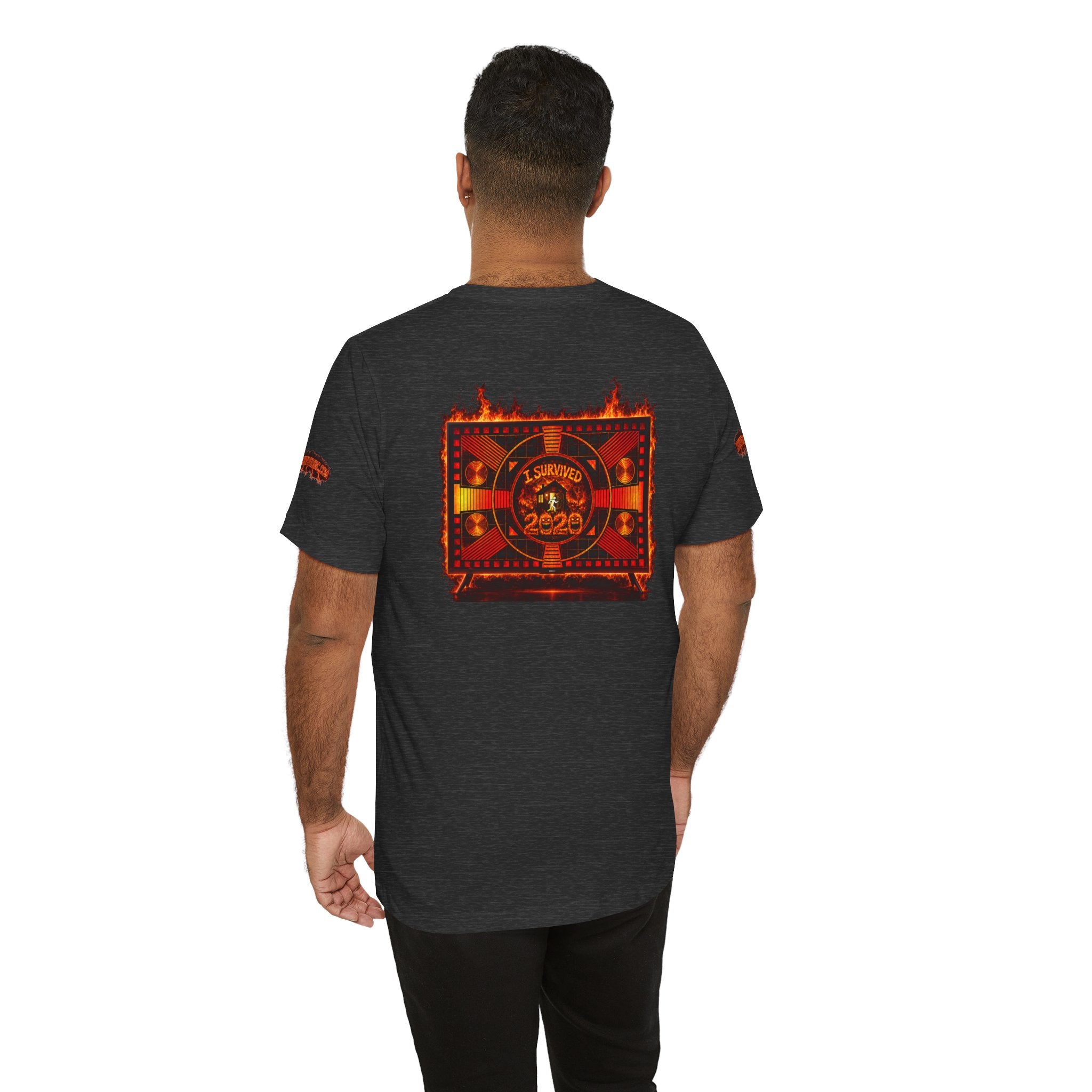 I Survived 2020 — "Please Stand By" Test Pattern Tee Wildfire Signal Special Edition Summer Premiere Unisex Jersey Short Sleeve Tee