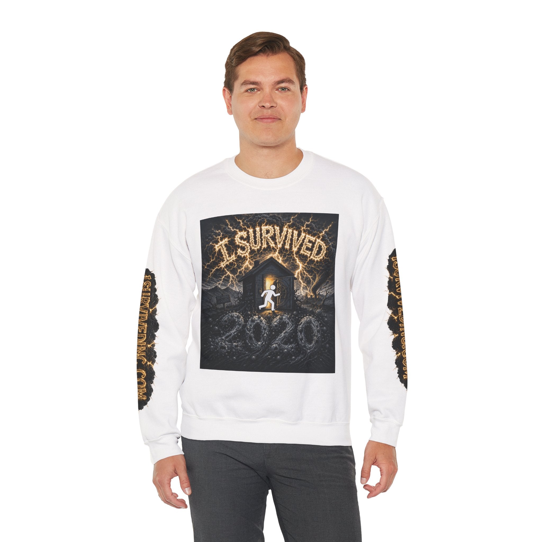 I Survived 2020 — Original PILOT Design: Special Edition Unisex Heavy Blend™ Crewneck Sweatshirt