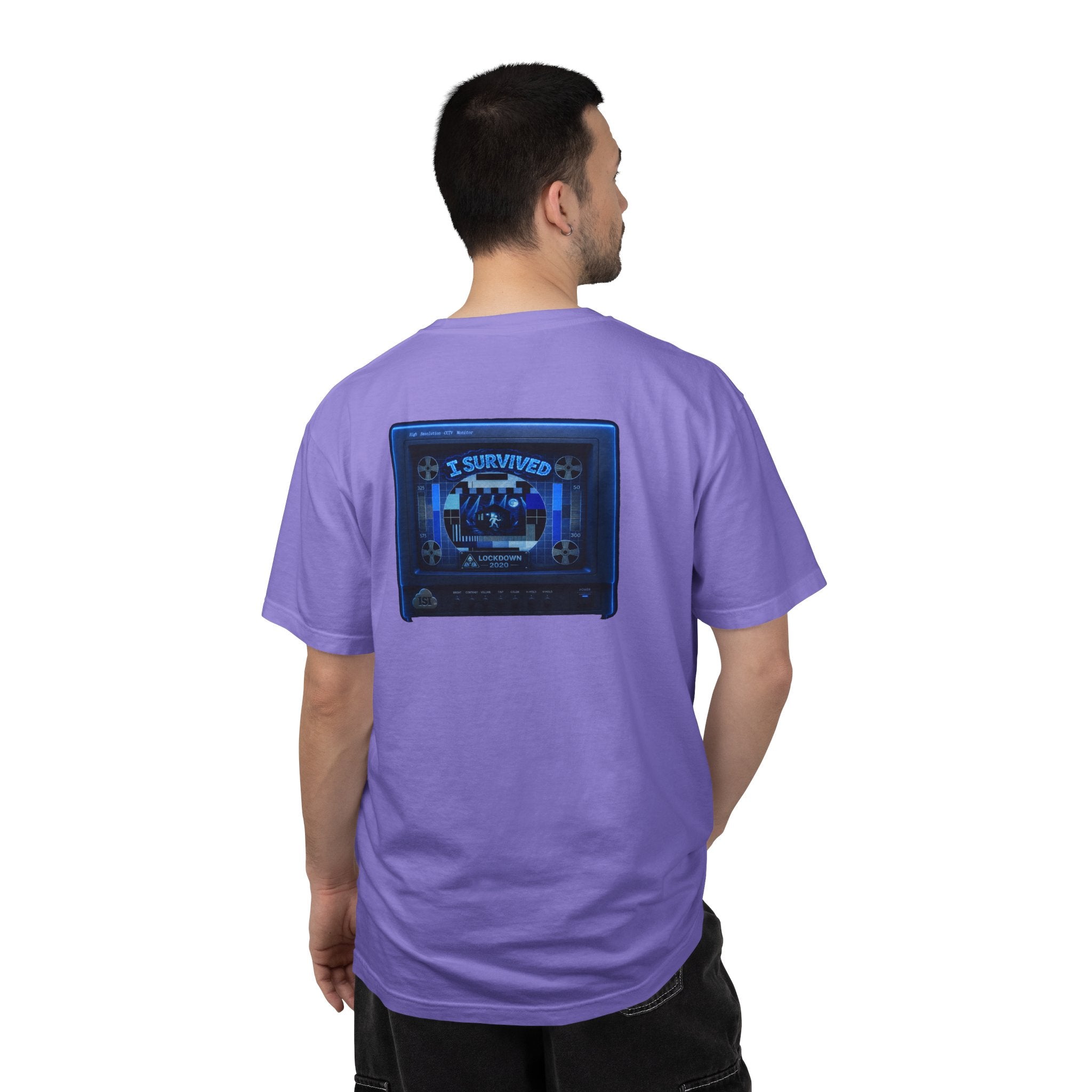 I Survived 2020 — "Please Stand By" Test Pattern Tee Lockdown Special Edition Summer Exclusive Unisex Garment-Dyed T-shirt