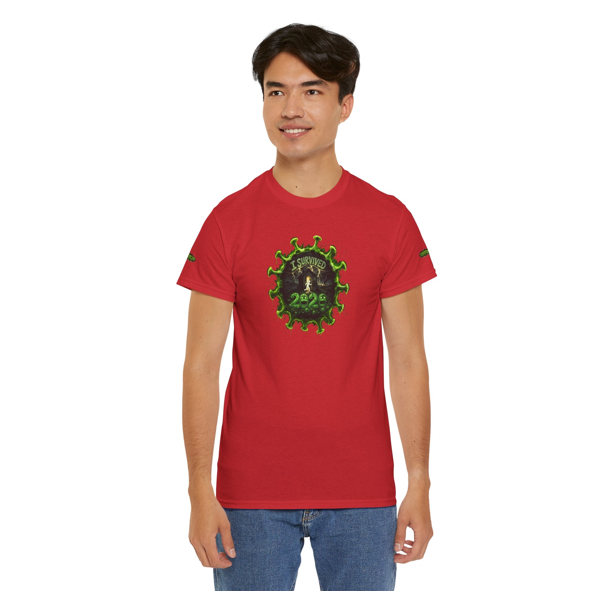 I Survived 2020 — PANDEMIC S1:E3: Director's Cut Special Edition "The Jab!" Unisex Heavy Cotton Tee