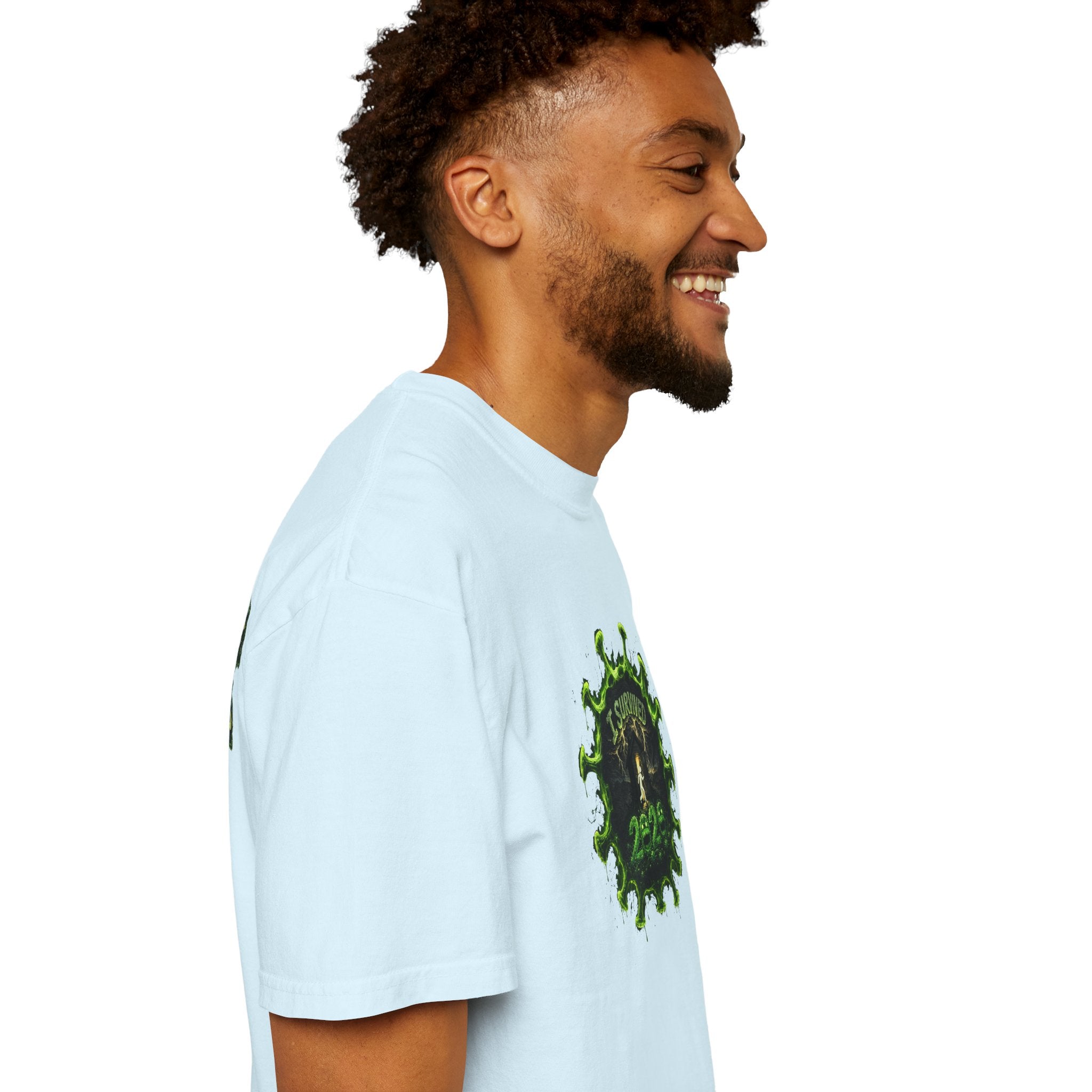 I Survived 2020 — PANDEMIC S1:E4: Director's Cut "Mask Madness" Unisex Garment-Dyed T-shirt