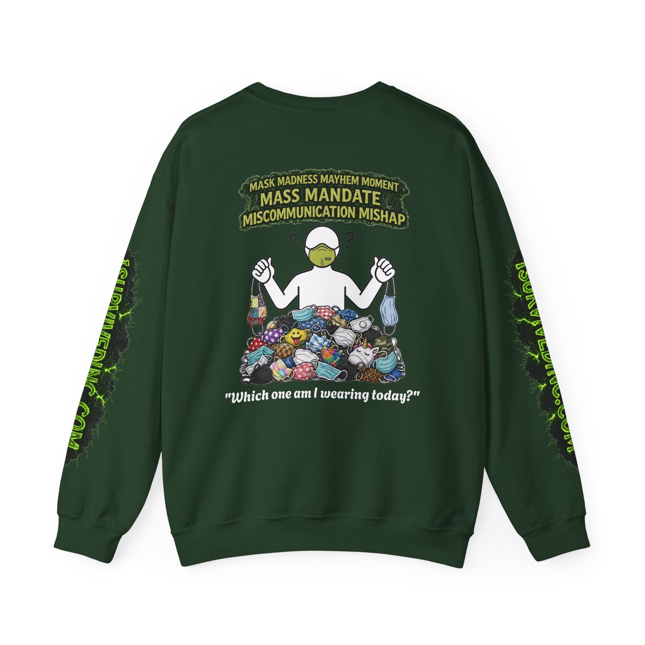 I Survived 2020 — S1:E4 "Mask Madness Mayhem Moment" | Pandemic Edition Unisex Heavy Blend™ Crewneck Sweatshirt