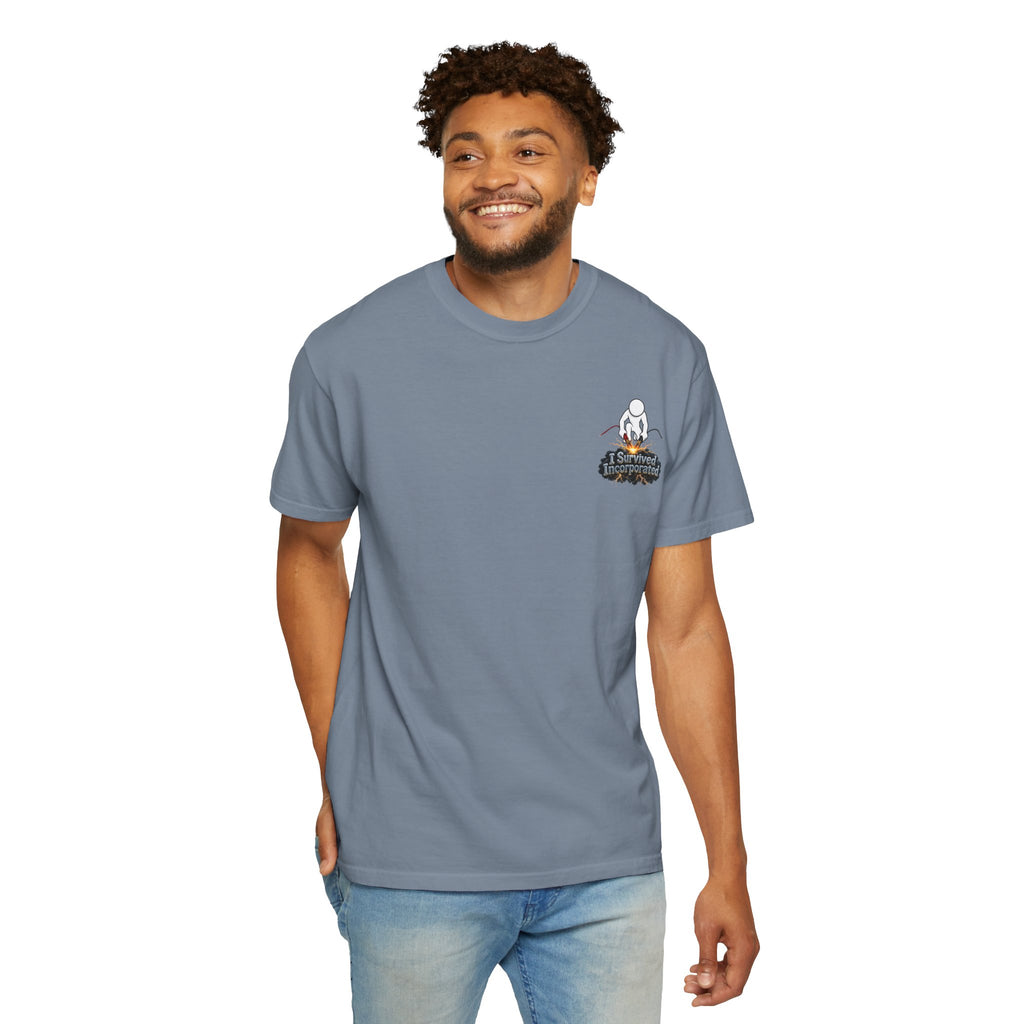 I Survived 2020 — "Please Stand By" Test Pattern Tee Summer Premier Unisex Garment-Dyed T-shirt